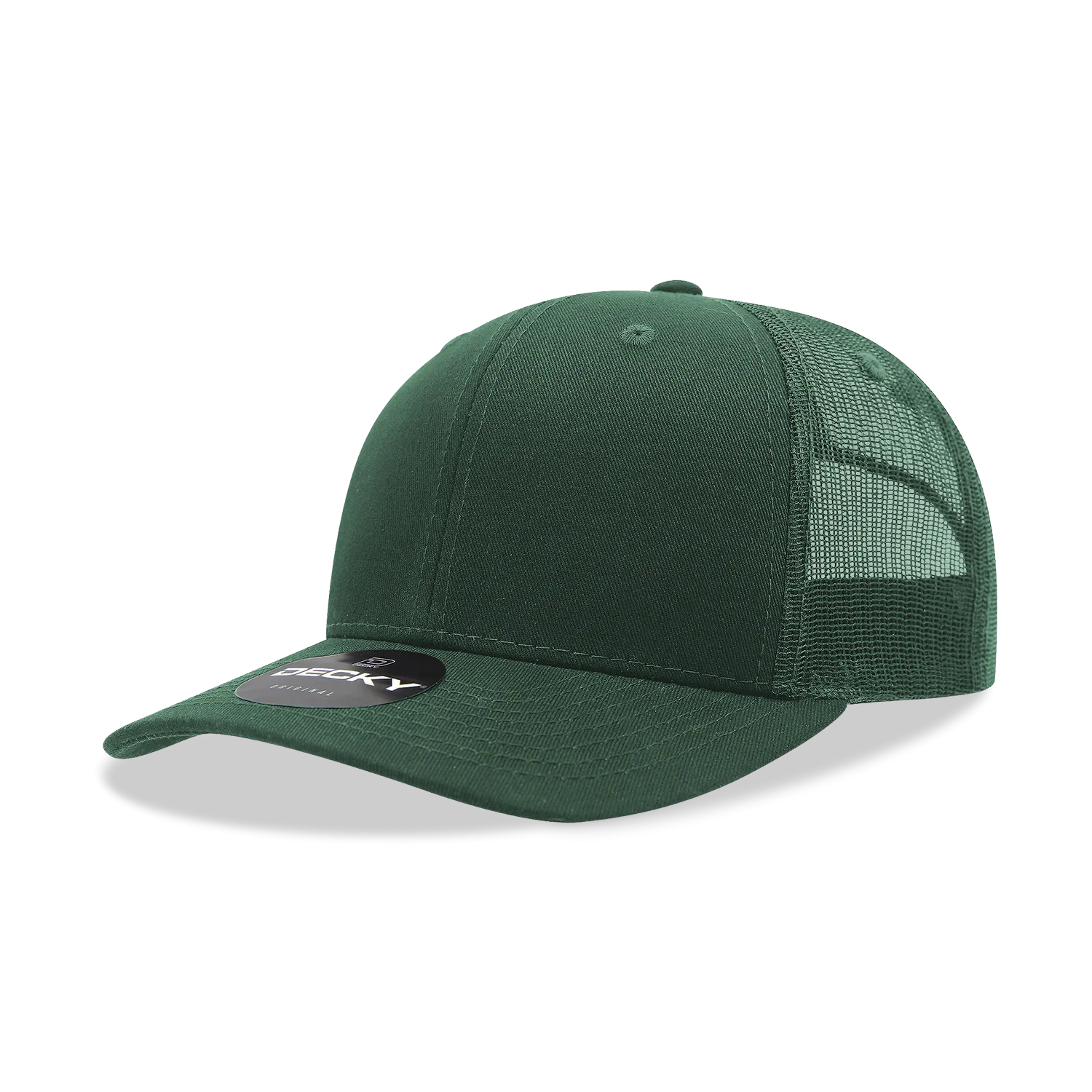 Decky 6021 - Classic Trucker Hat, 6 Panel Mid Profile Trucker Cap