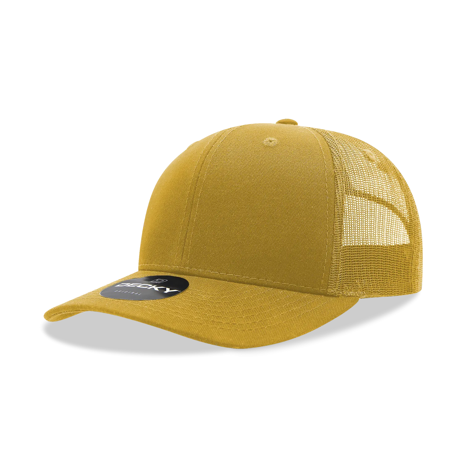 Decky 6021 - Classic Trucker Hat, 6 Panel Mid Profile Trucker Cap