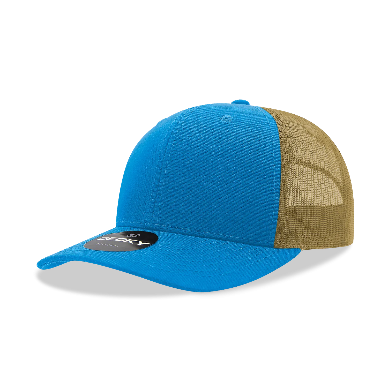Decky 6021 - Classic Trucker Hat, 6 Panel Mid Profile Trucker Cap