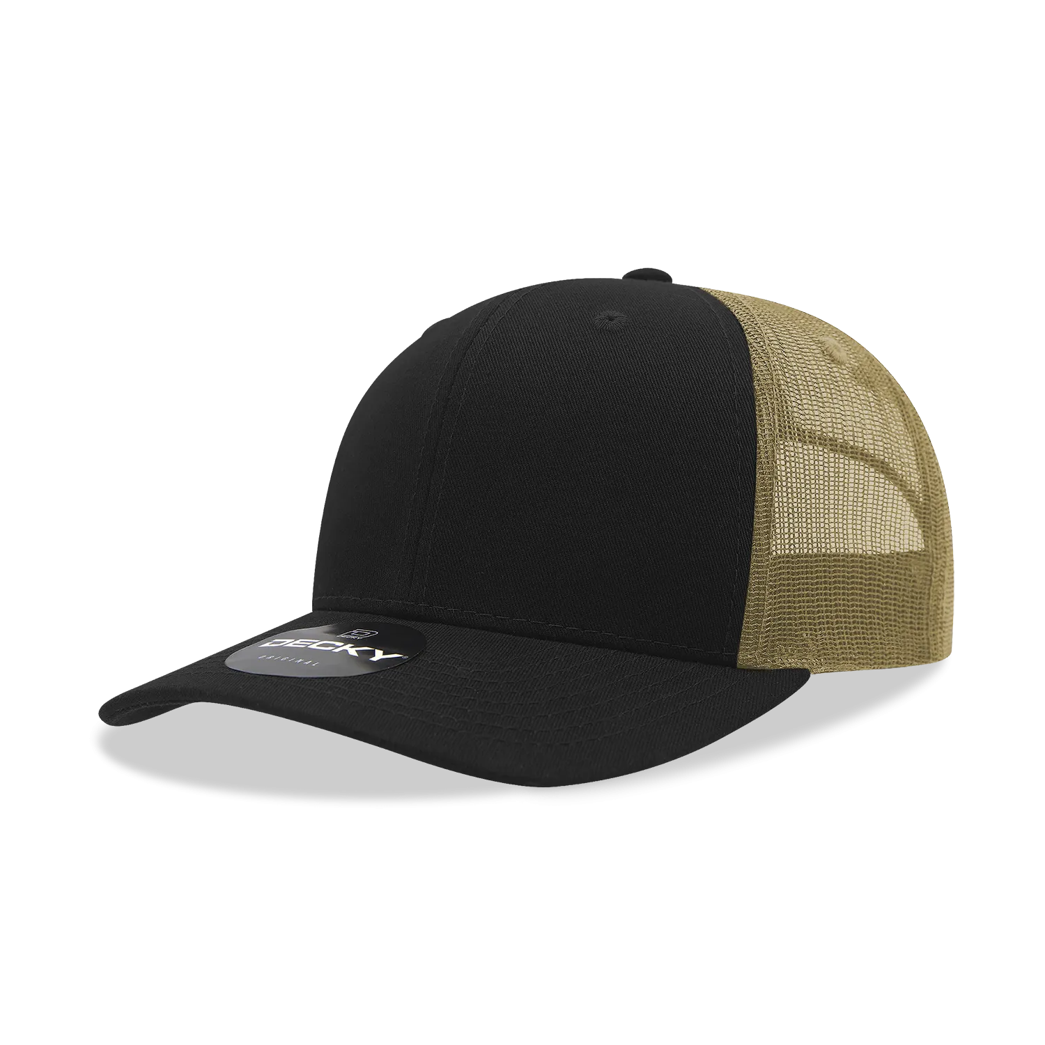 Decky 6021 - Classic Trucker Hat, 6 Panel Mid Profile Trucker Cap