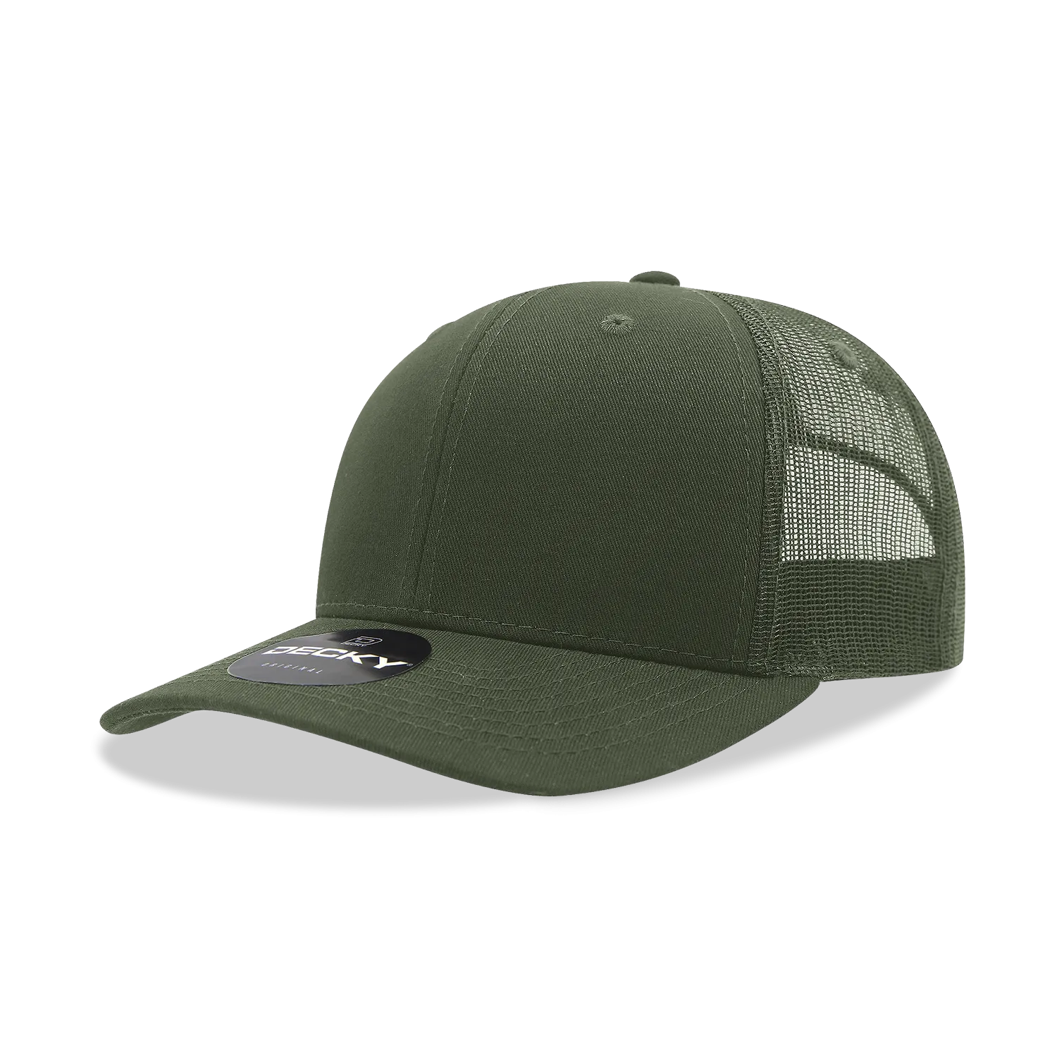 Decky 6021 - Classic Trucker Hat, 6 Panel Mid Profile Trucker Cap