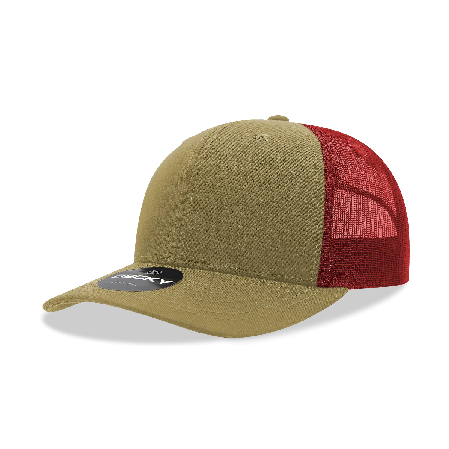 Decky 6021 - Classic Trucker Hat, 6 Panel Mid Profile Trucker Cap
