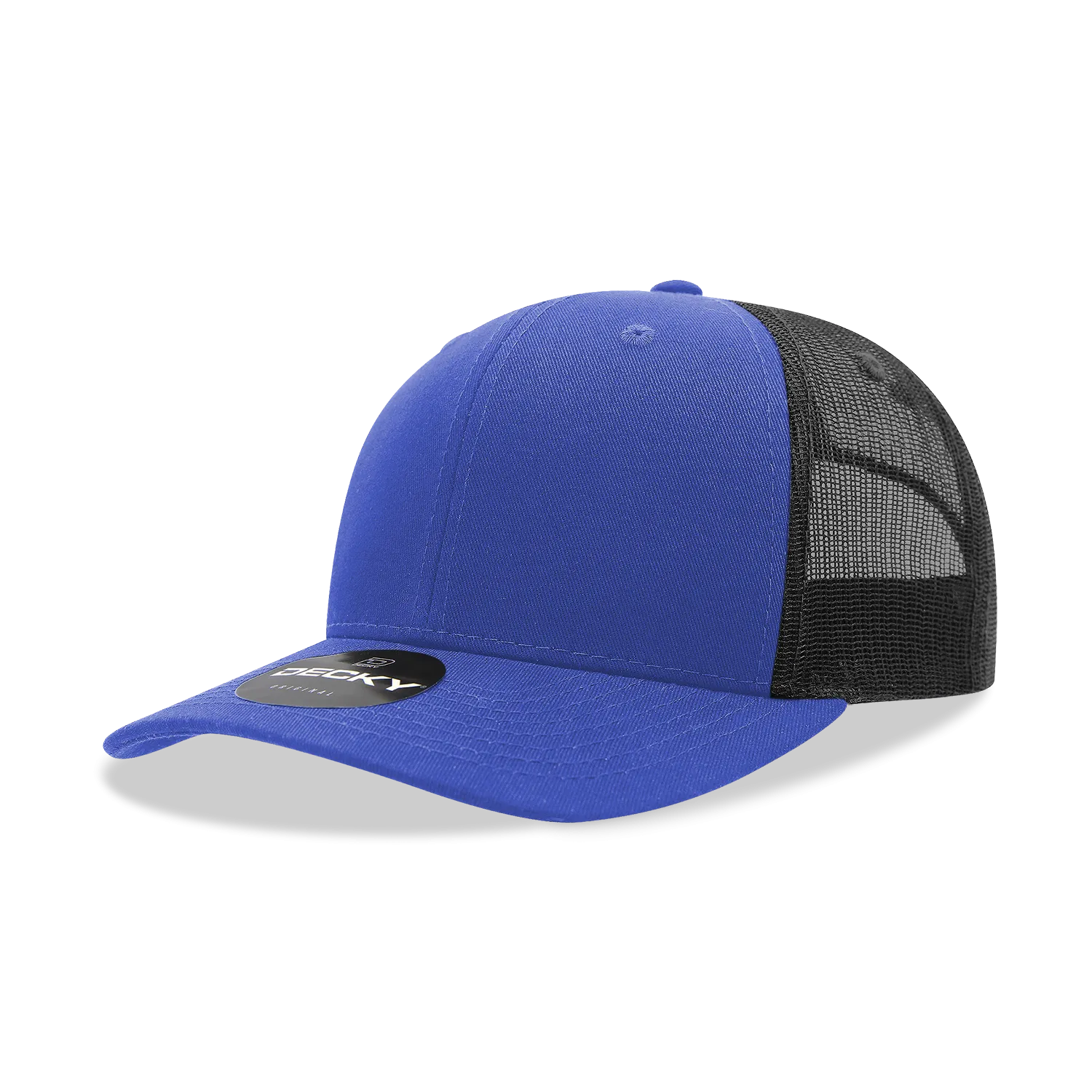 Decky 6021 - Classic Trucker Hat, 6 Panel Mid Profile Trucker Cap