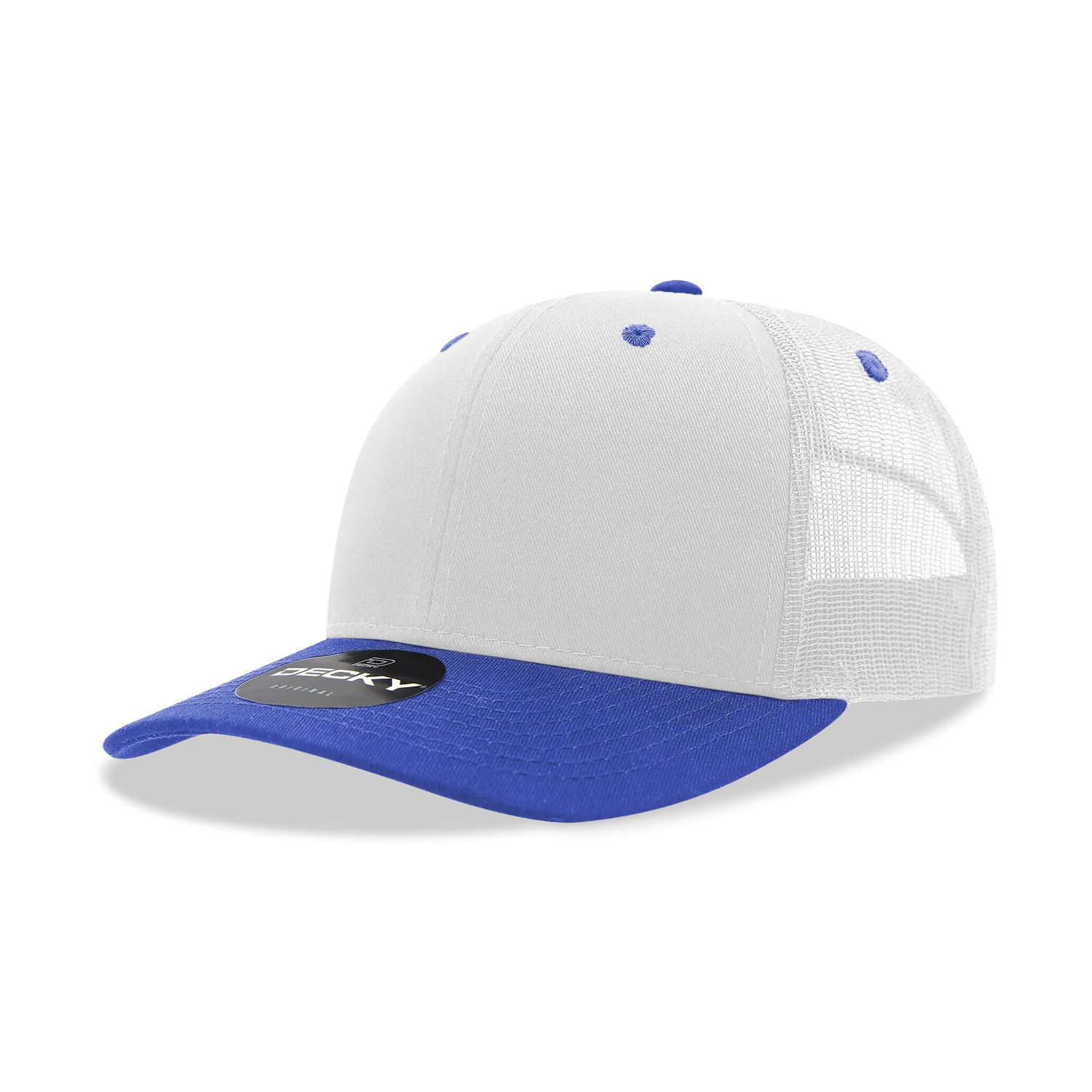 Decky 6021 - Classic Trucker Hat, 6 Panel Mid Profile Trucker Cap
