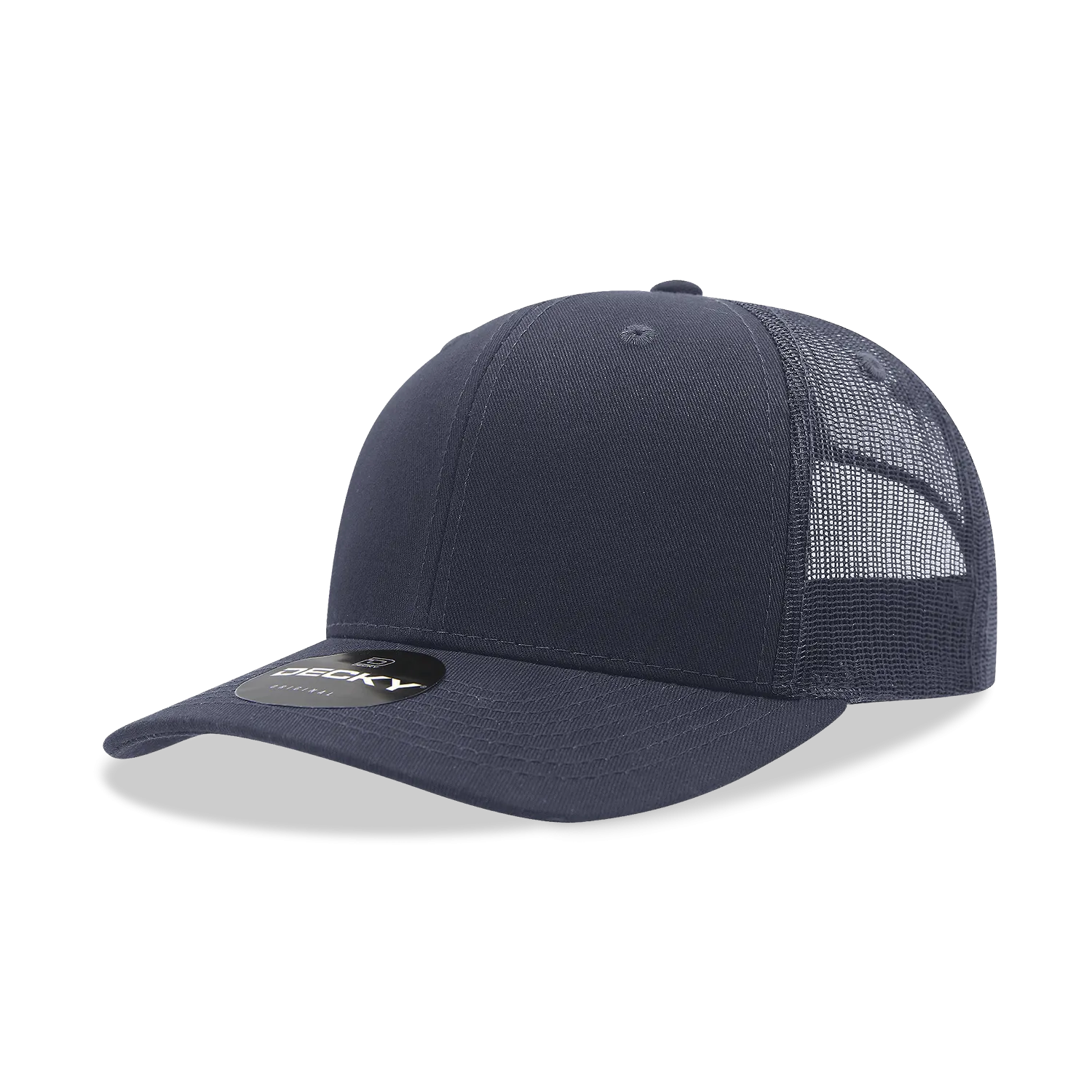 Decky 6021 - Classic Trucker Hat, 6 Panel Mid Profile Trucker Cap