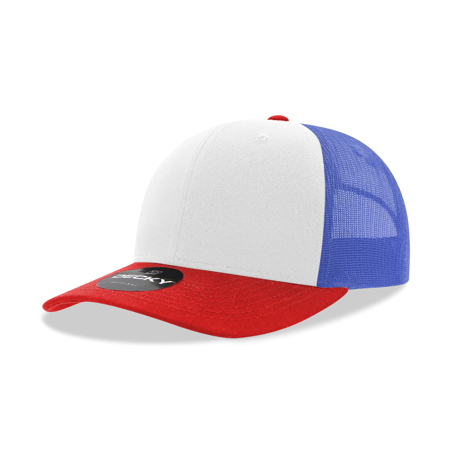 Decky 6021 - Classic Trucker Hat, 6 Panel Mid Profile Trucker Cap