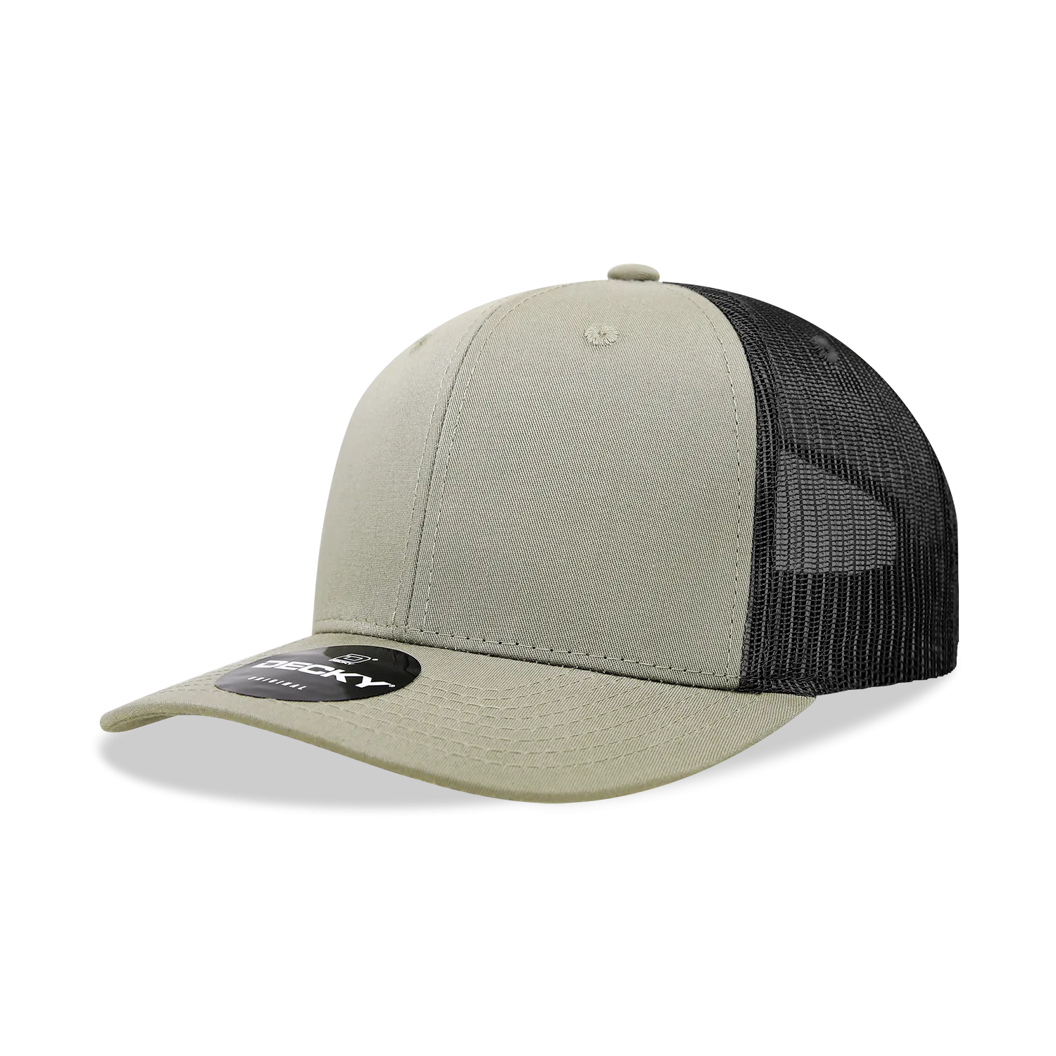 Decky 6021 - Classic Trucker Hat, 6 Panel Mid Profile Trucker Cap