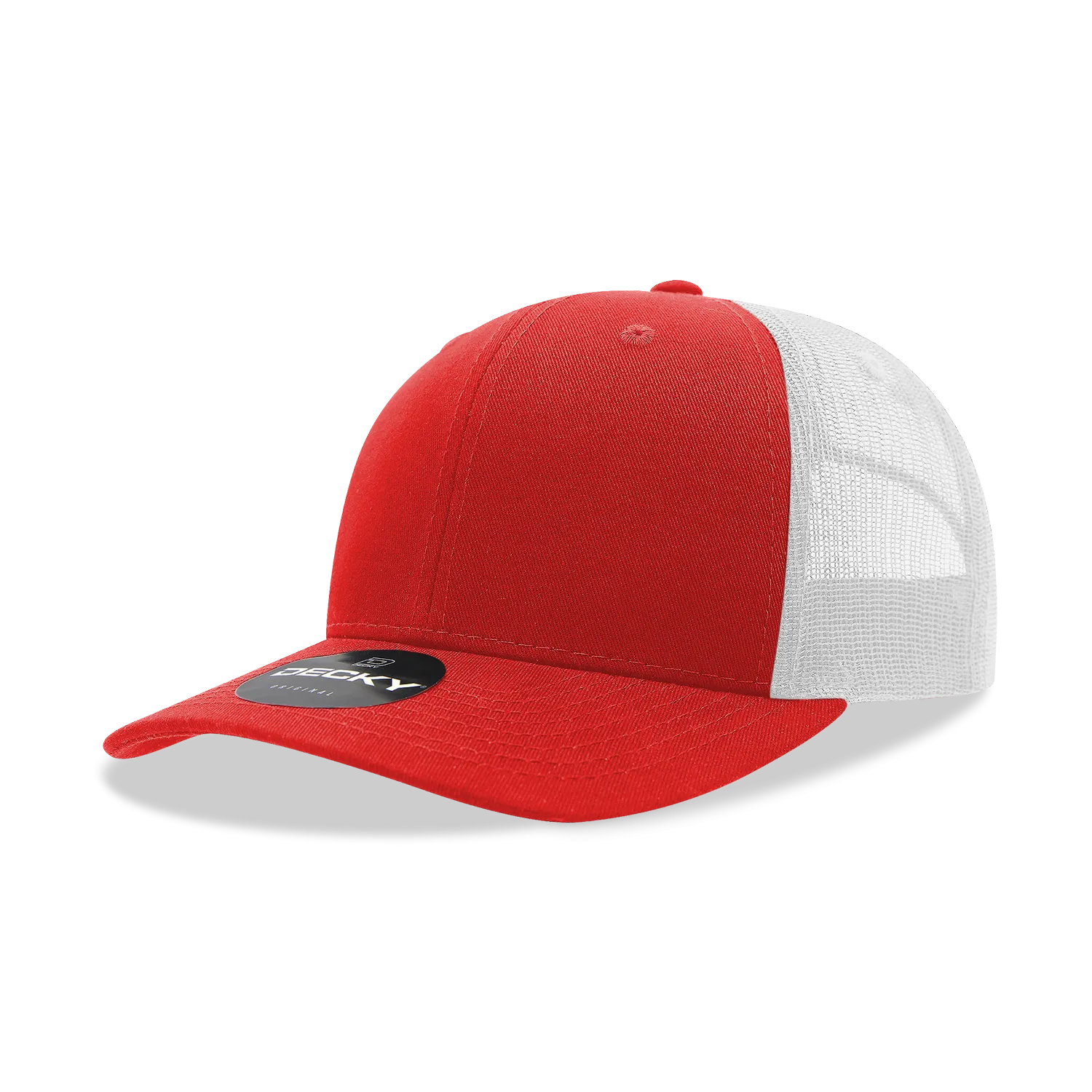 Decky 6021 - Classic Trucker Hat, 6 Panel Mid Profile Trucker Cap