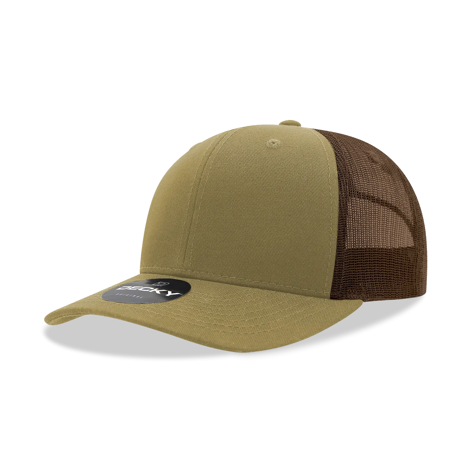 Decky 6021 - Classic Trucker Hat, 6 Panel Mid Profile Trucker Cap