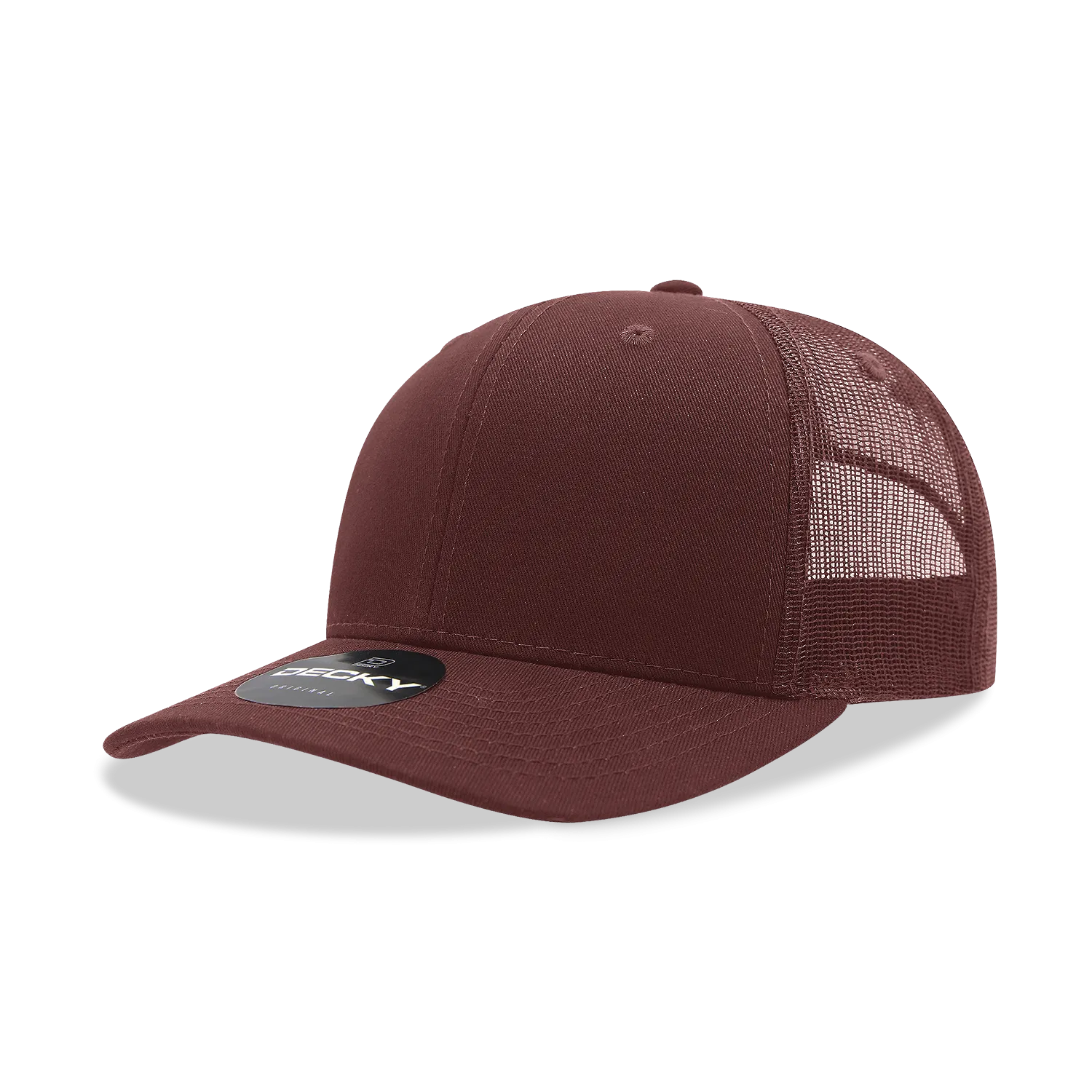 Decky 6021 - Classic Trucker Hat, 6 Panel Mid Profile Trucker Cap