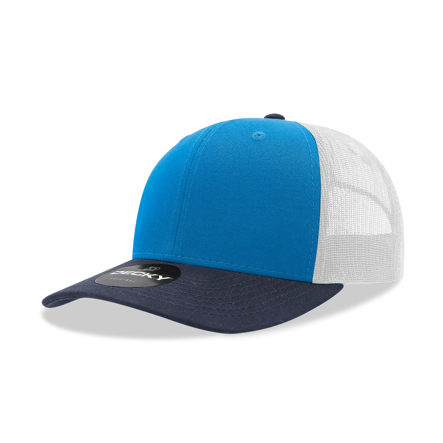 Decky 6021 - Classic Trucker Hat, 6 Panel Mid Profile Trucker Cap