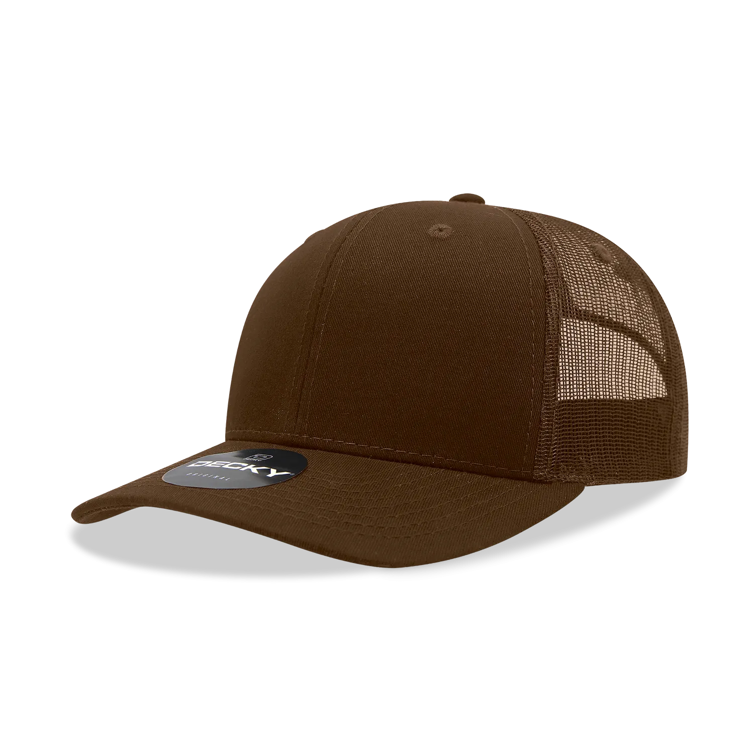 Decky 6021 - Classic Trucker Hat, 6 Panel Mid Profile Trucker Cap