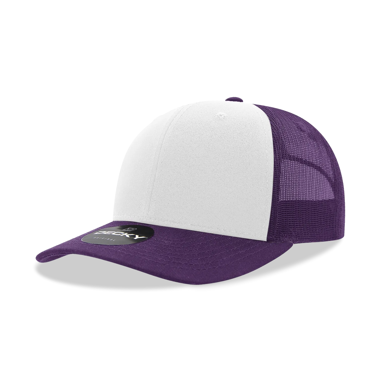 Decky 6021 - Classic Trucker Hat, 6 Panel Mid Profile Trucker Cap