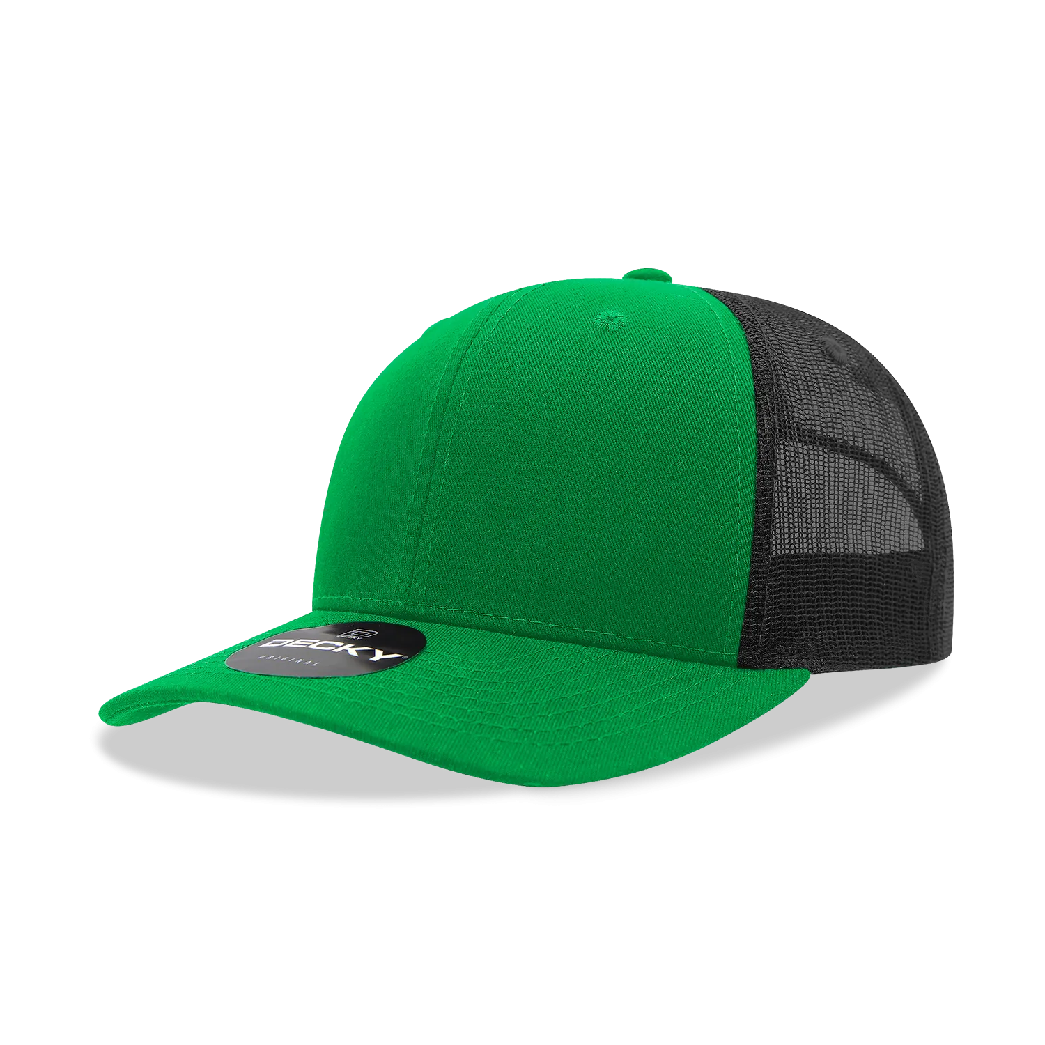 Decky 6021 - Classic Trucker Hat, 6 Panel Mid Profile Trucker Cap