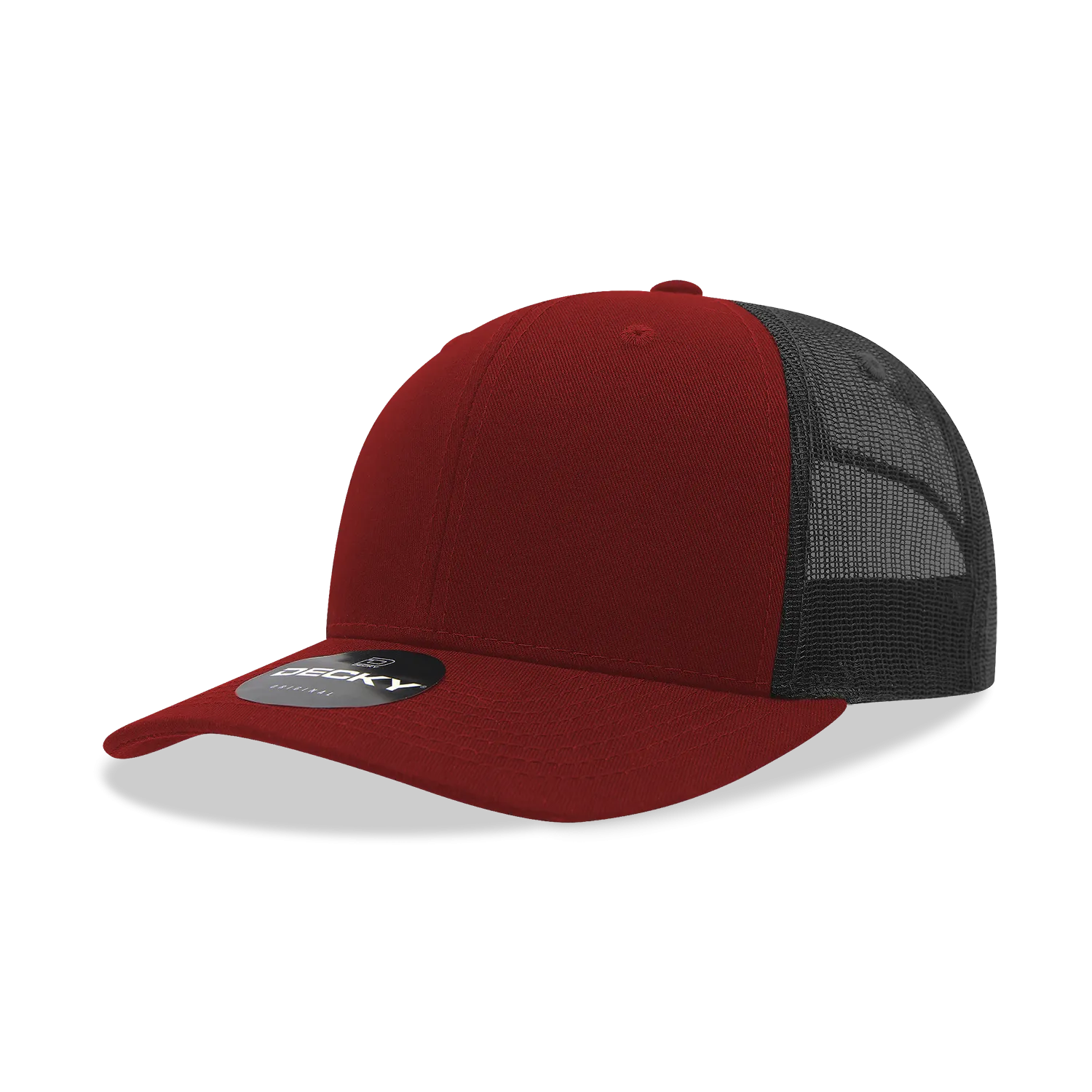 Decky 6021 - Classic Trucker Hat, 6 Panel Mid Profile Trucker Cap