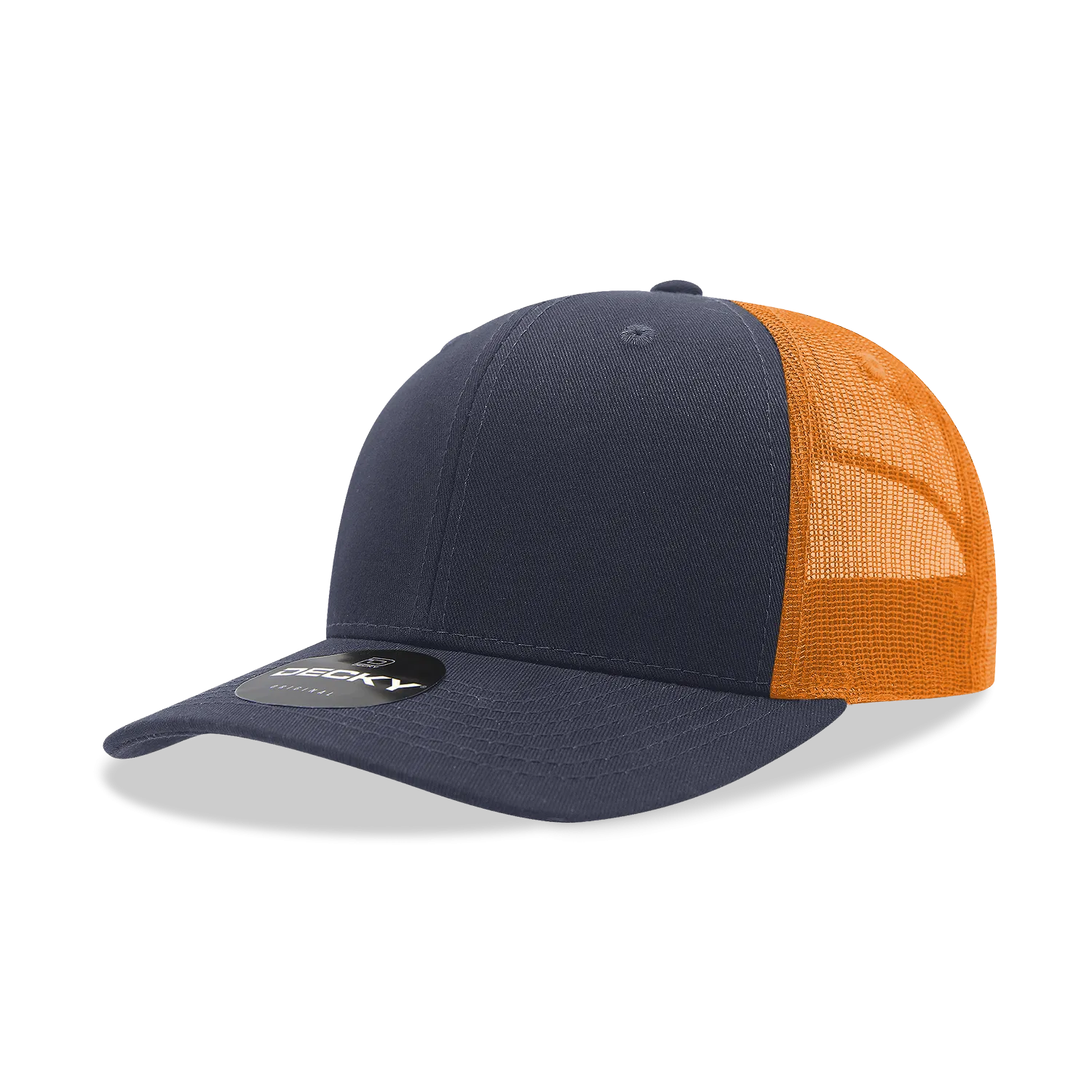 Decky 6021 - Classic Trucker Hat, 6 Panel Mid Profile Trucker Cap