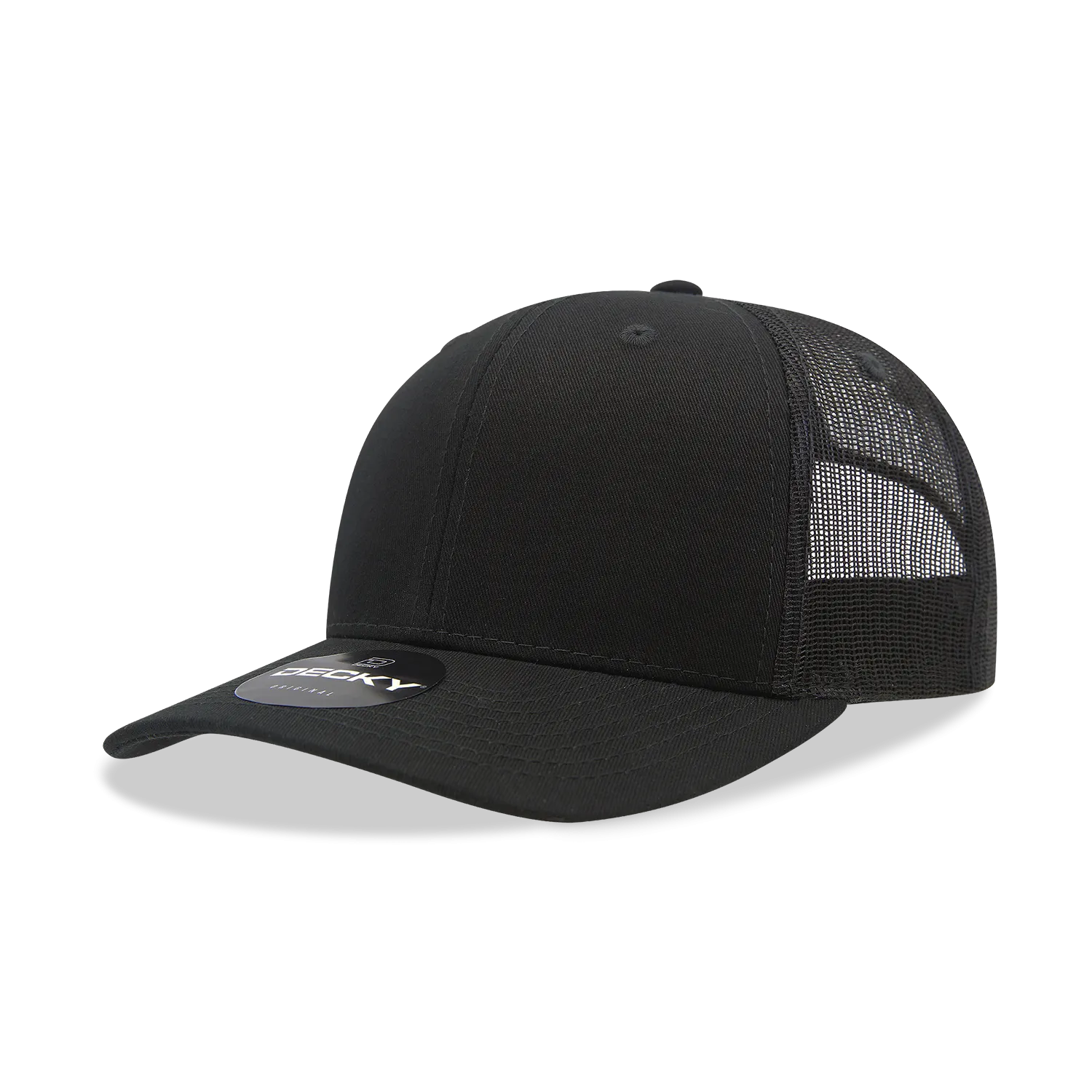 Decky 6021 - Classic Trucker Hat, 6 Panel Mid Profile Trucker Cap