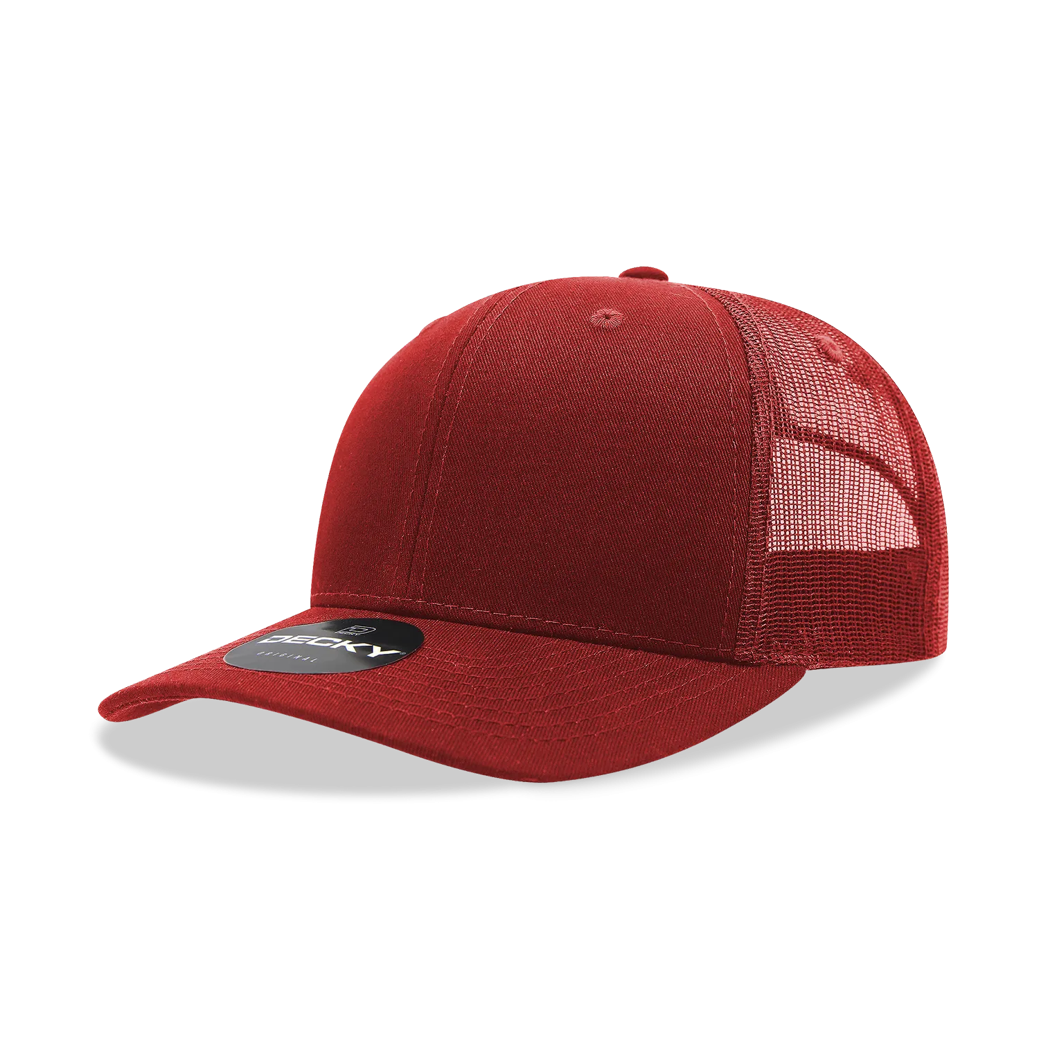 Decky 6021 - Classic Trucker Hat, 6 Panel Mid Profile Trucker Cap