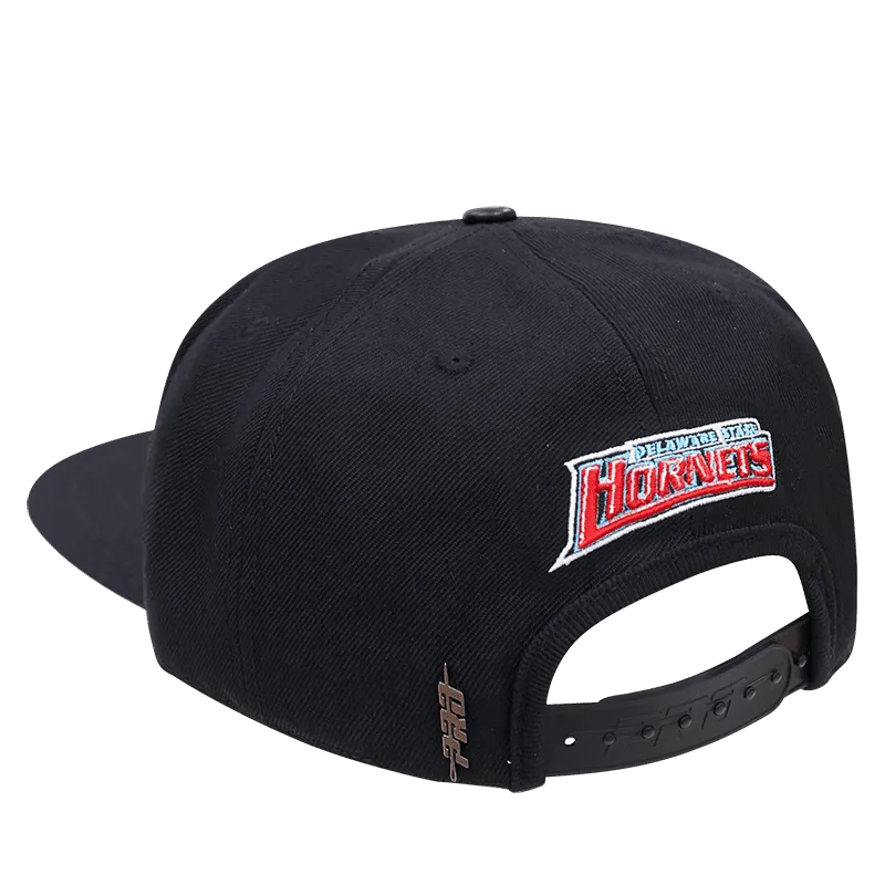DELAWARE STATE UNIVERSITY CLASSIC UNISEX WOOL SNAPBACK HAT (BLACK)