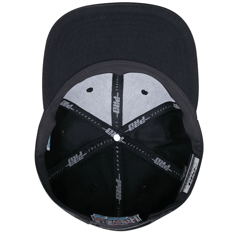 DELAWARE STATE UNIVERSITY CLASSIC UNISEX WOOL SNAPBACK HAT (BLACK)