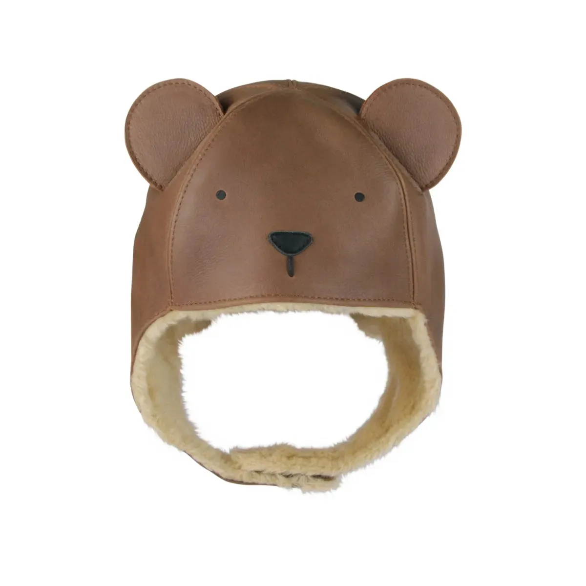 Donsje Classic Bear Leather Hat