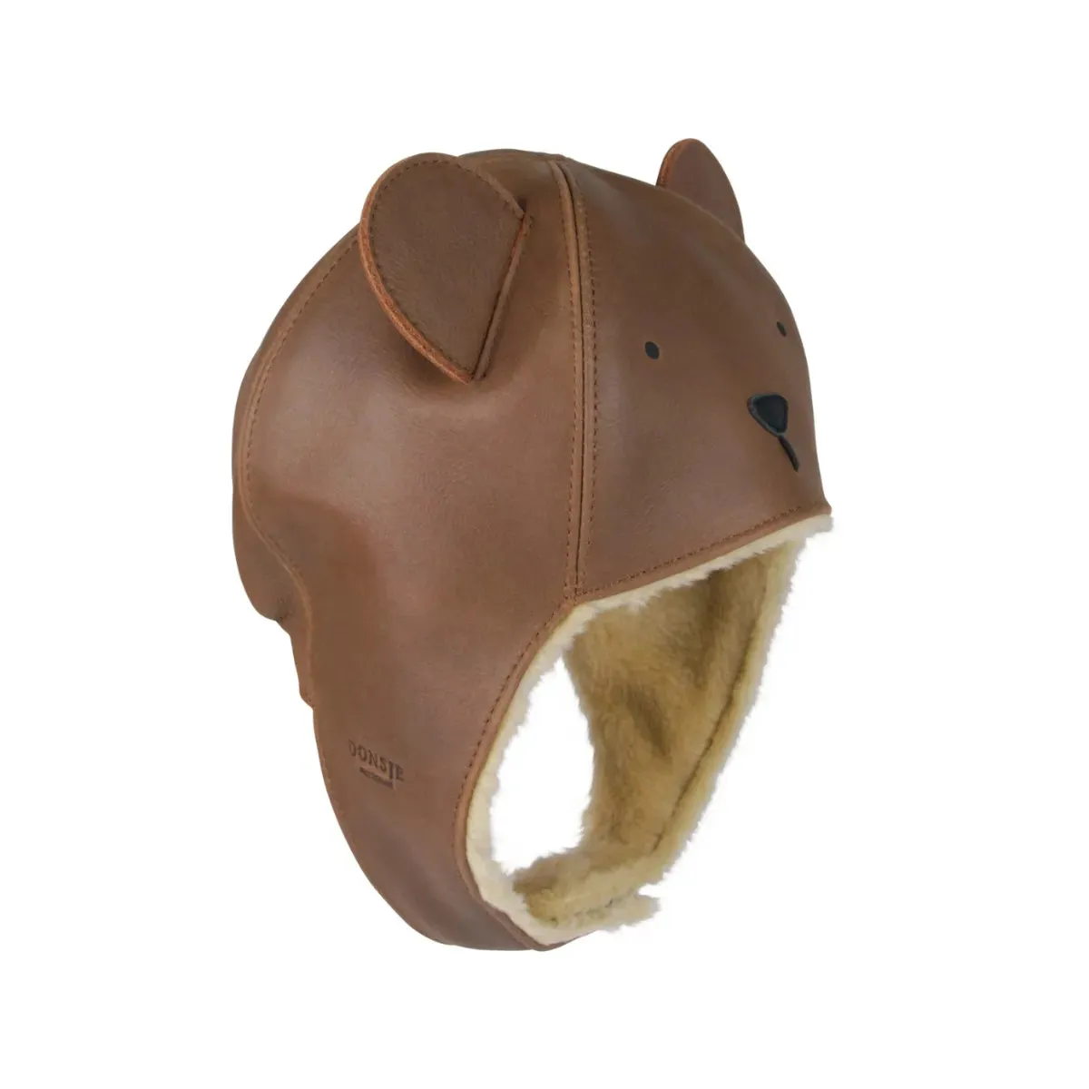 Donsje Classic Bear Leather Hat