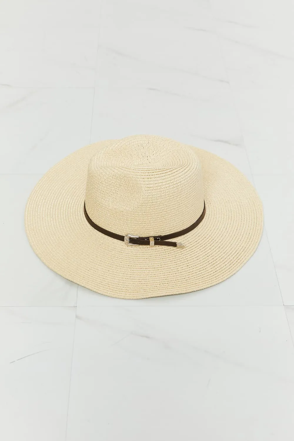 FAME BOHO SUMMER STRAW FEDORA HAT