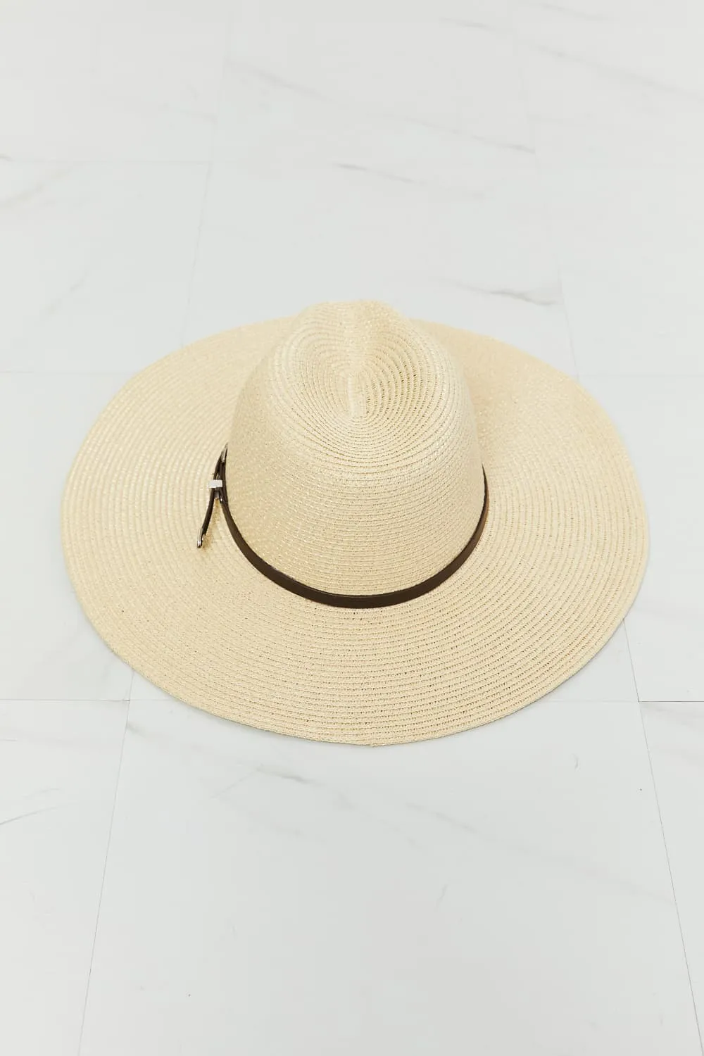 FAME BOHO SUMMER STRAW FEDORA HAT