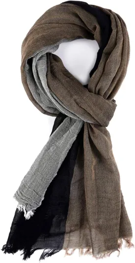 GERINLY Color Block Spring Scarf for Men Long Neck Wraps Shawl Urbanstyle Scarf Gift for Men