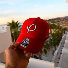 Gold Presidents P X '47 Brand MVP Hat - Red