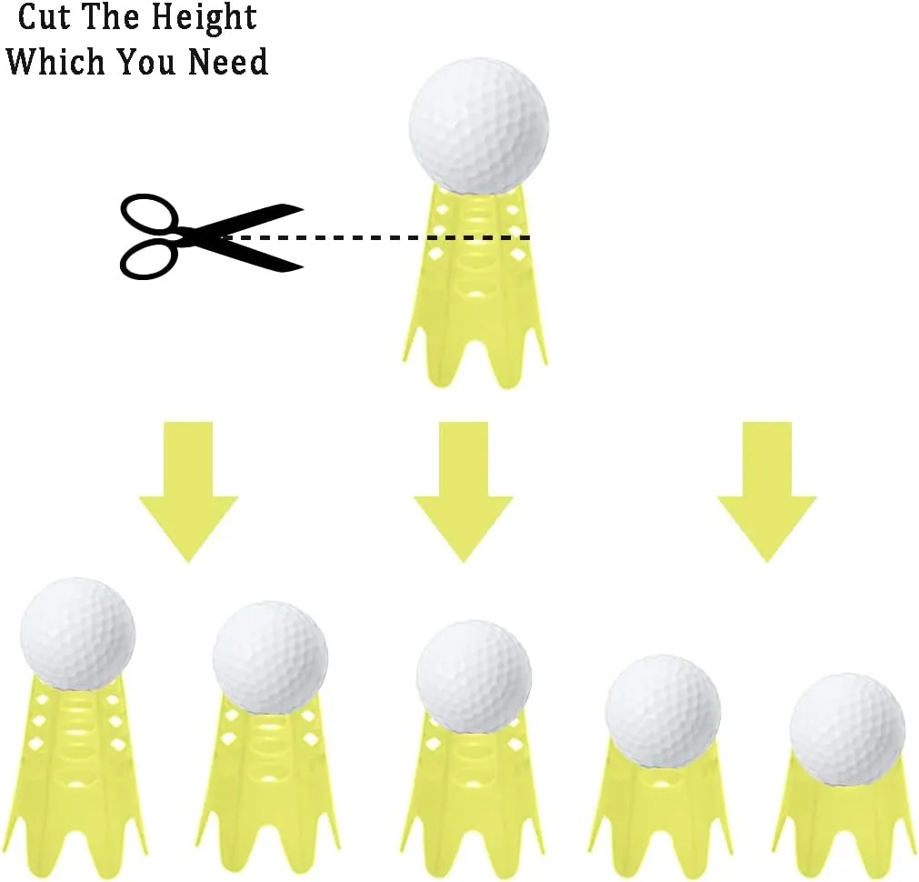 Golf Simulator Tees, Indoor Golf Tees for Simulator, Plastic Practice Golf Mat Tees for Winter Turf and Driving Range