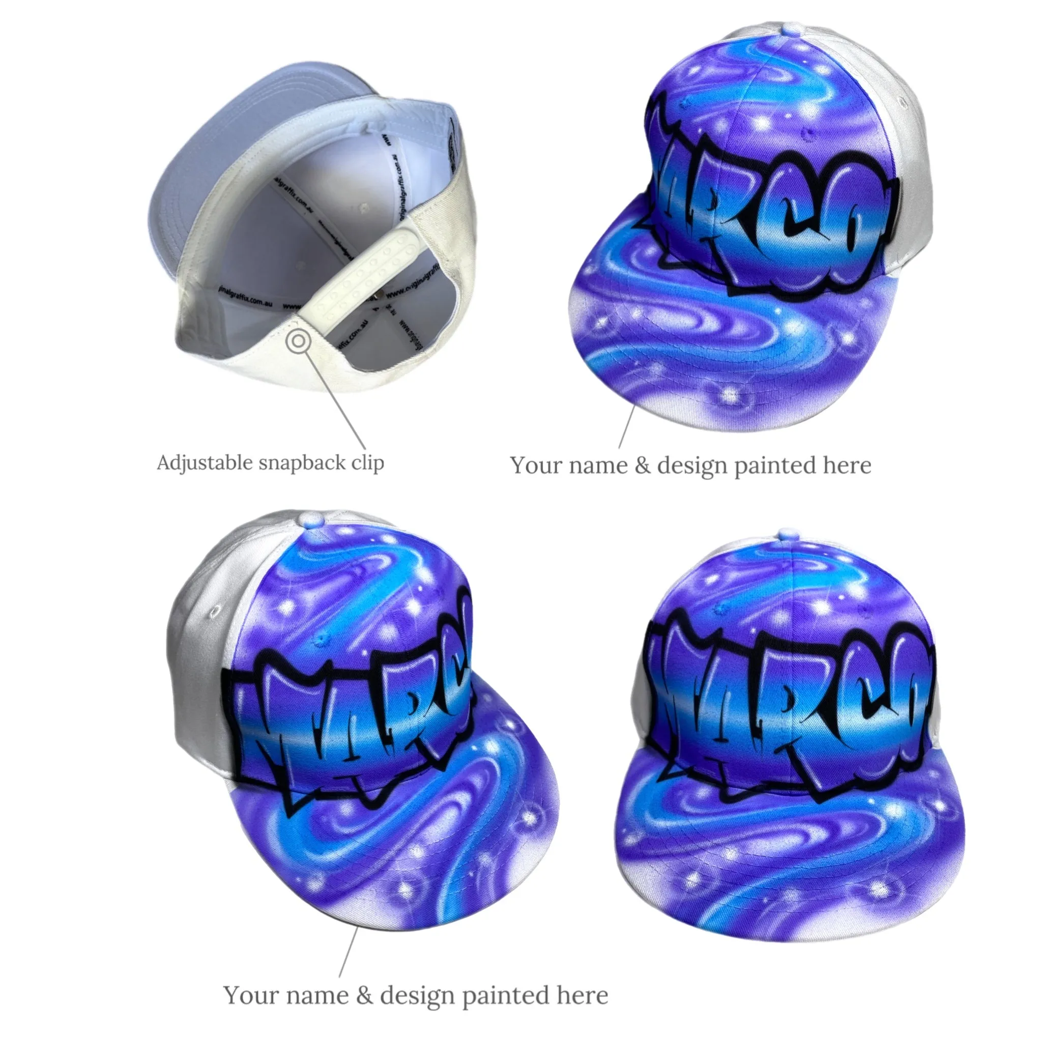 Graffiti Side Swirl Snapback (1)