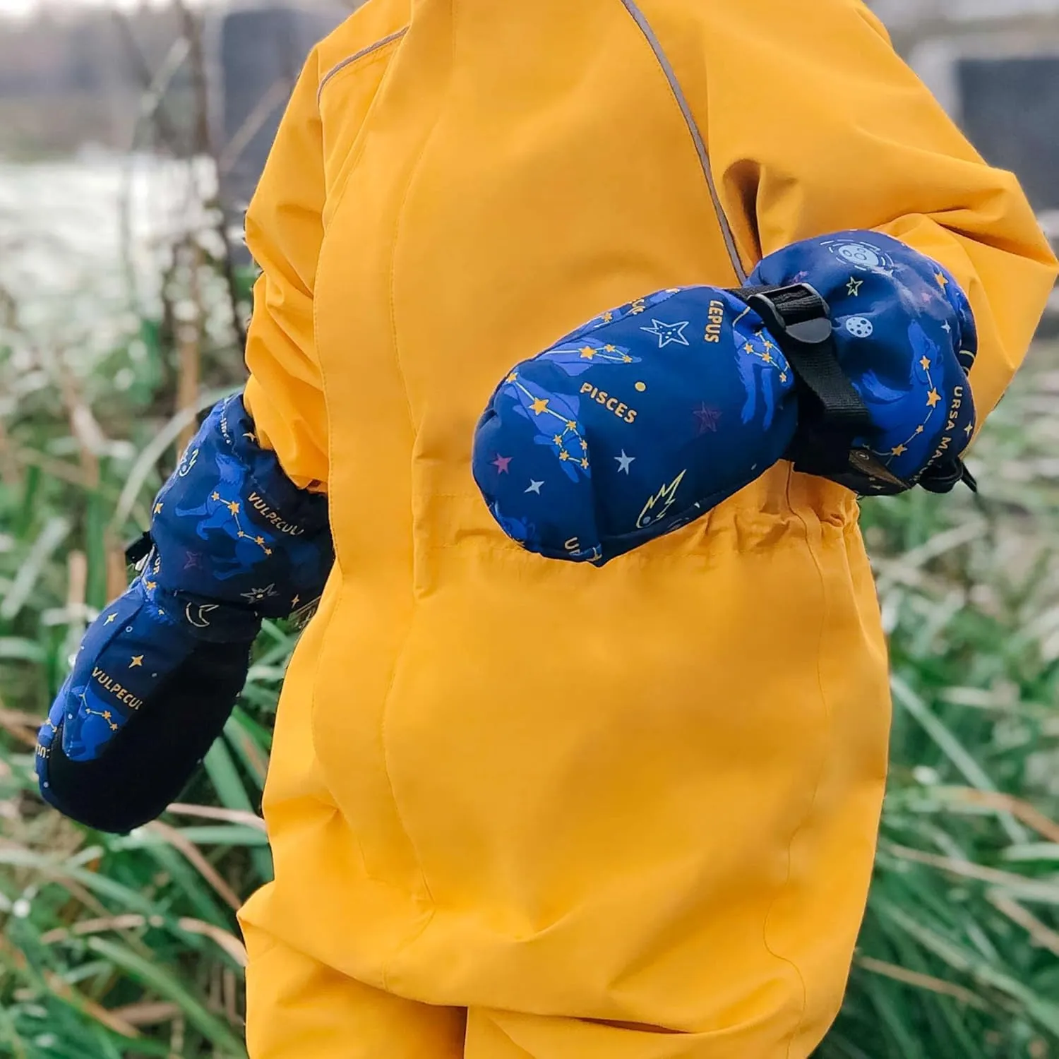 JAN & JUL Mittens for Baby Toddler Kids, Waterproof Winter Gloves for Boys