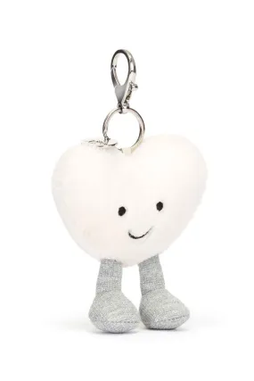 Jellycat Amuseable Cream Heart Bag Charm