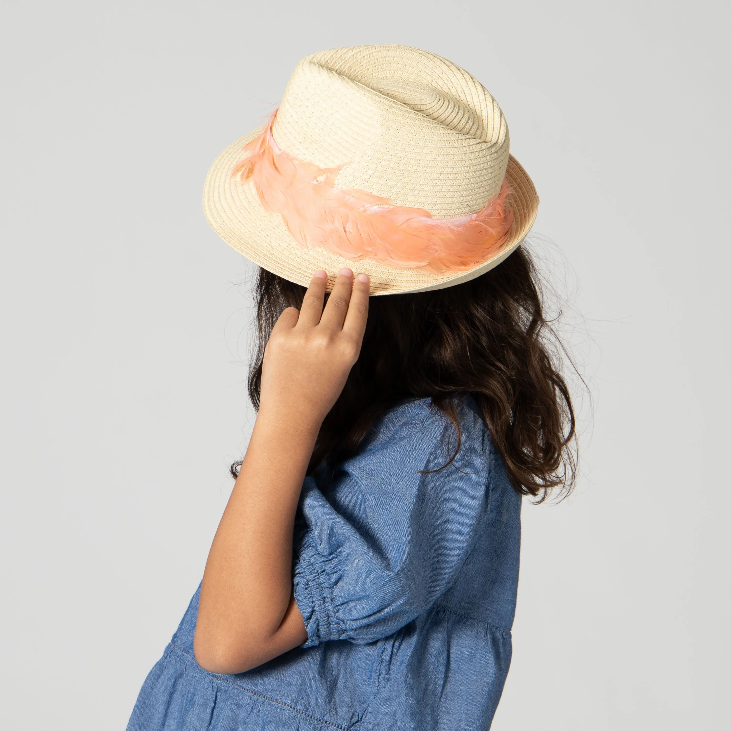 Kid Paper Braid Fedora