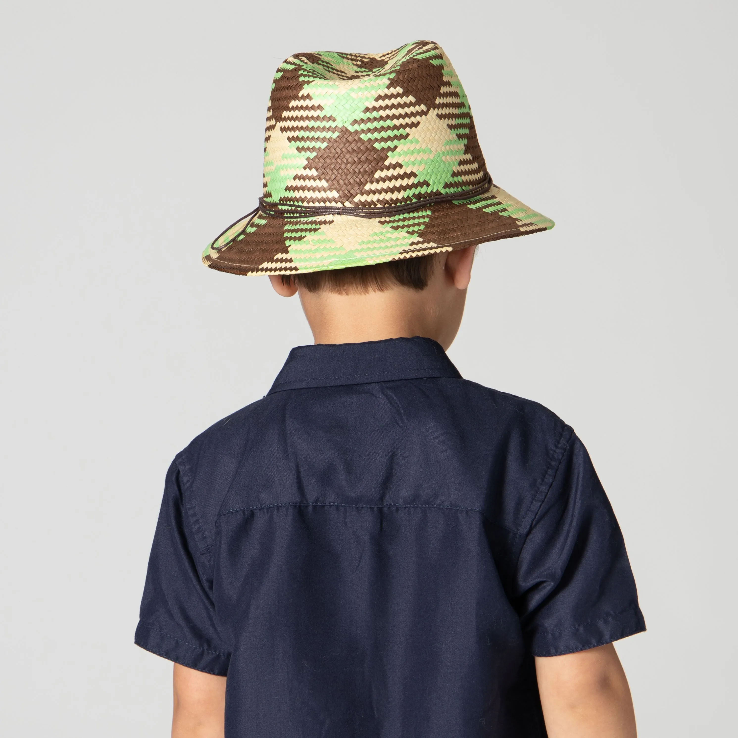 Kids Woven Paper Fedora
