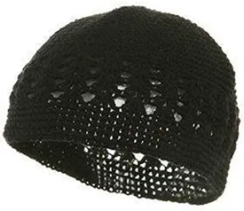 Knit Kufi Hat - Koopy Cap - Crochet Beanie