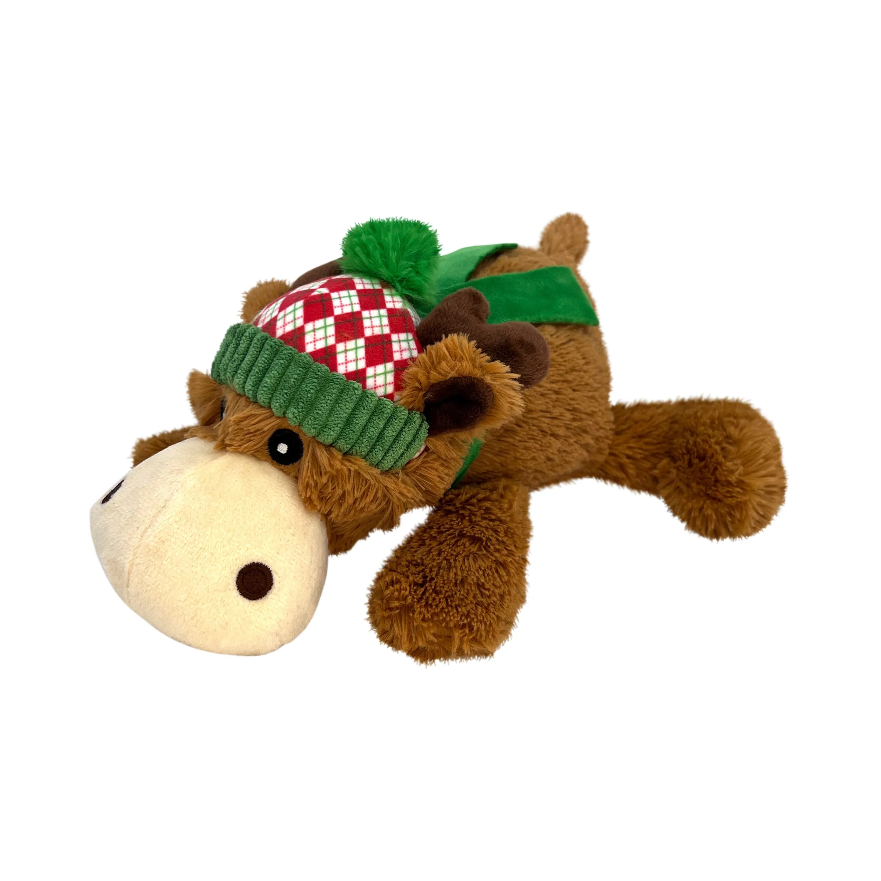 KONG Christmas Cozie Reindeer Soft Dog Toy Medium