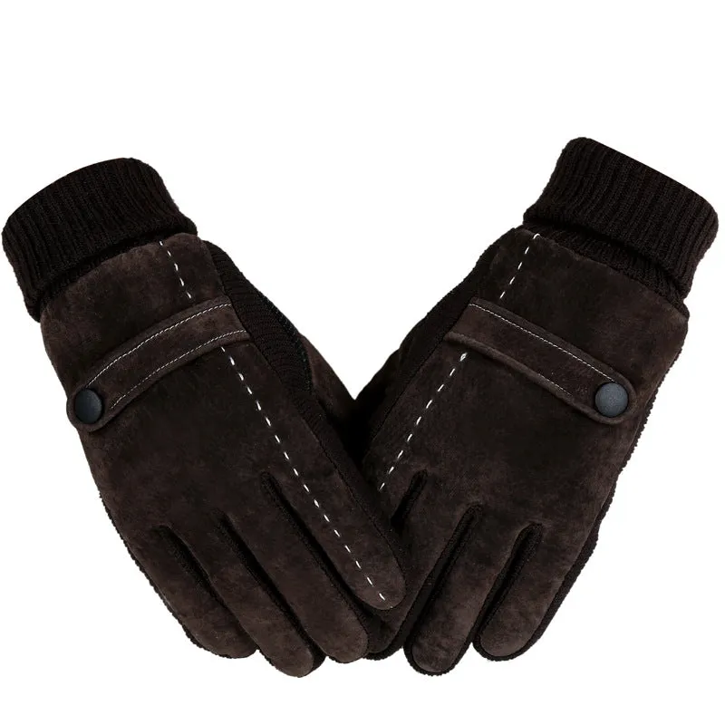 Line Patchwork Gloves