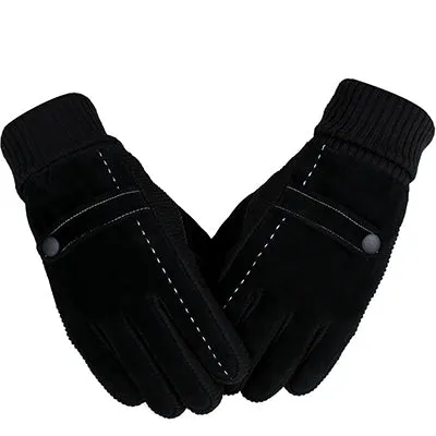 Line Patchwork Gloves