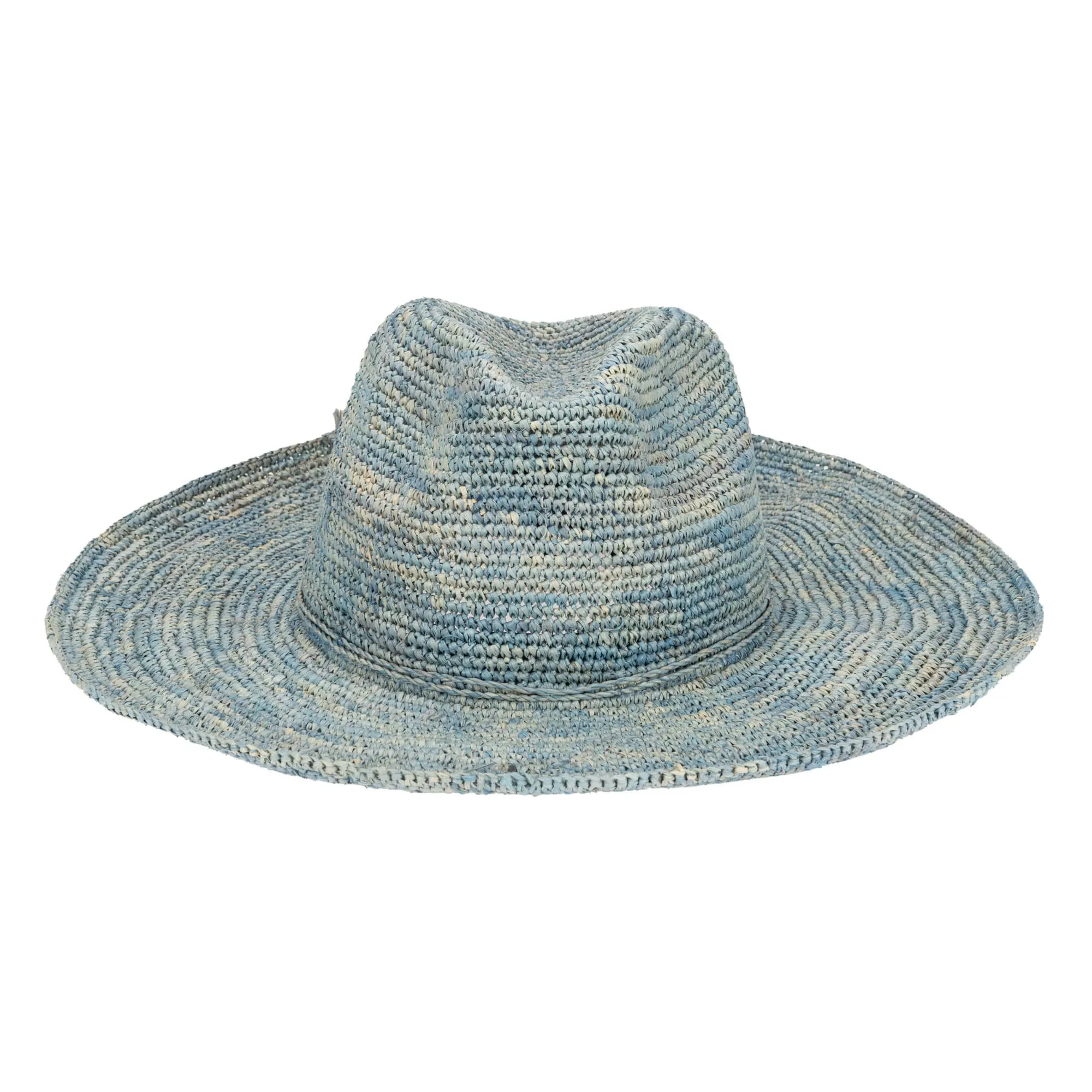 Marina Women's Crochet Raffia Fedora
