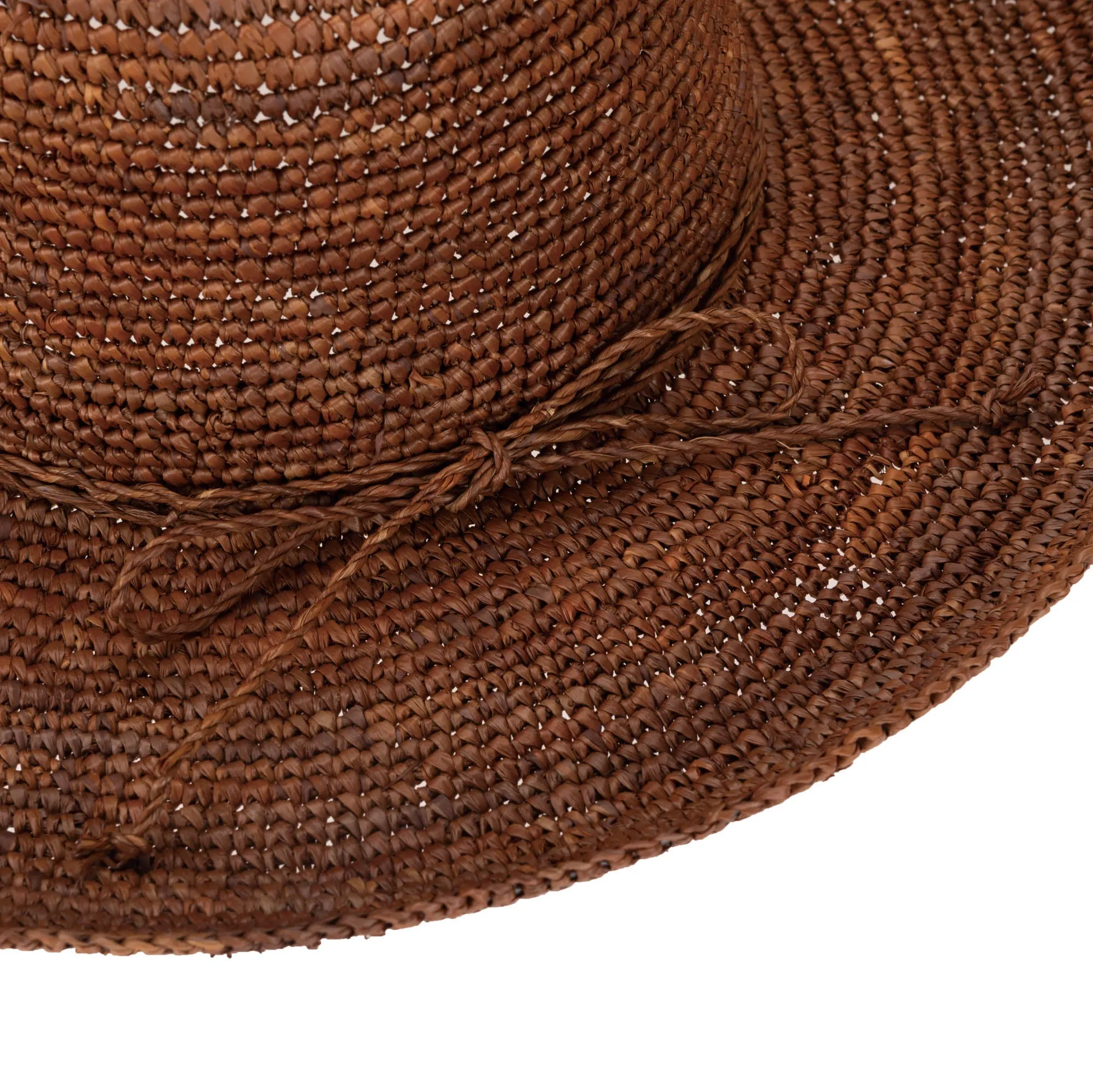 Marina Women's Crochet Raffia Fedora