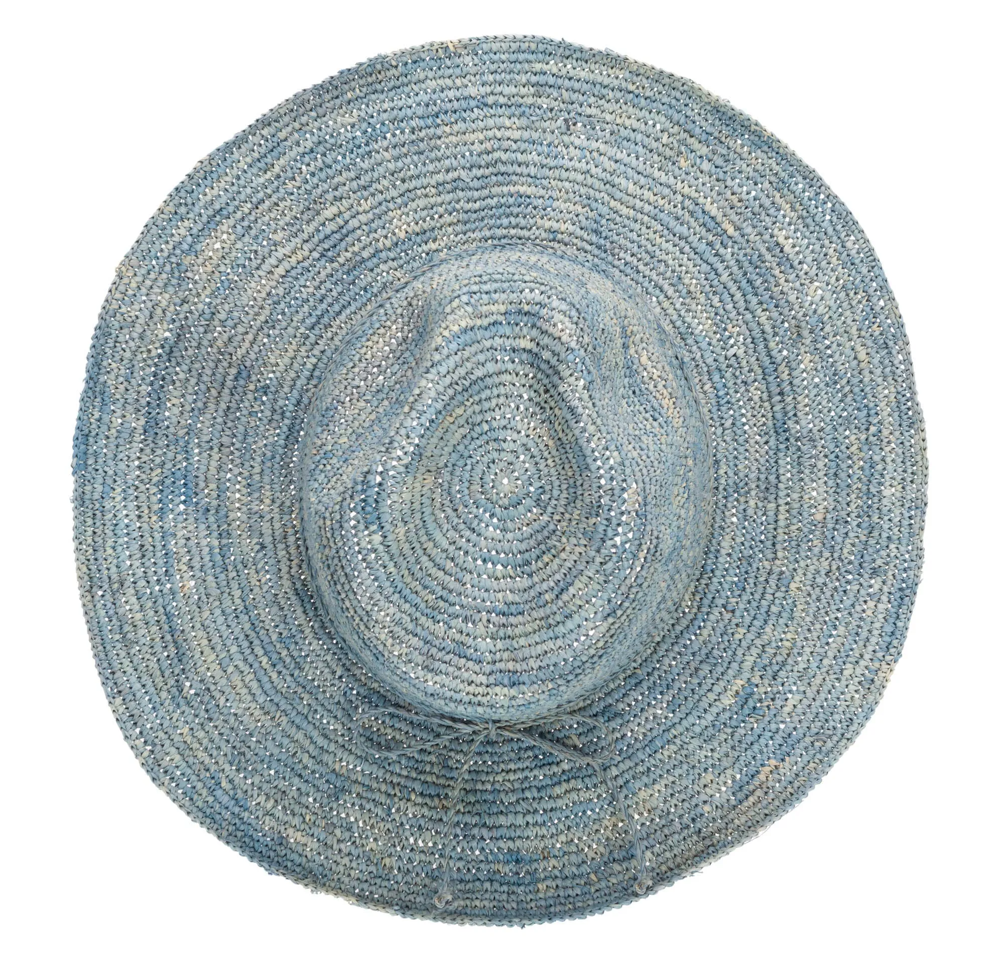 Marina Women's Crochet Raffia Fedora