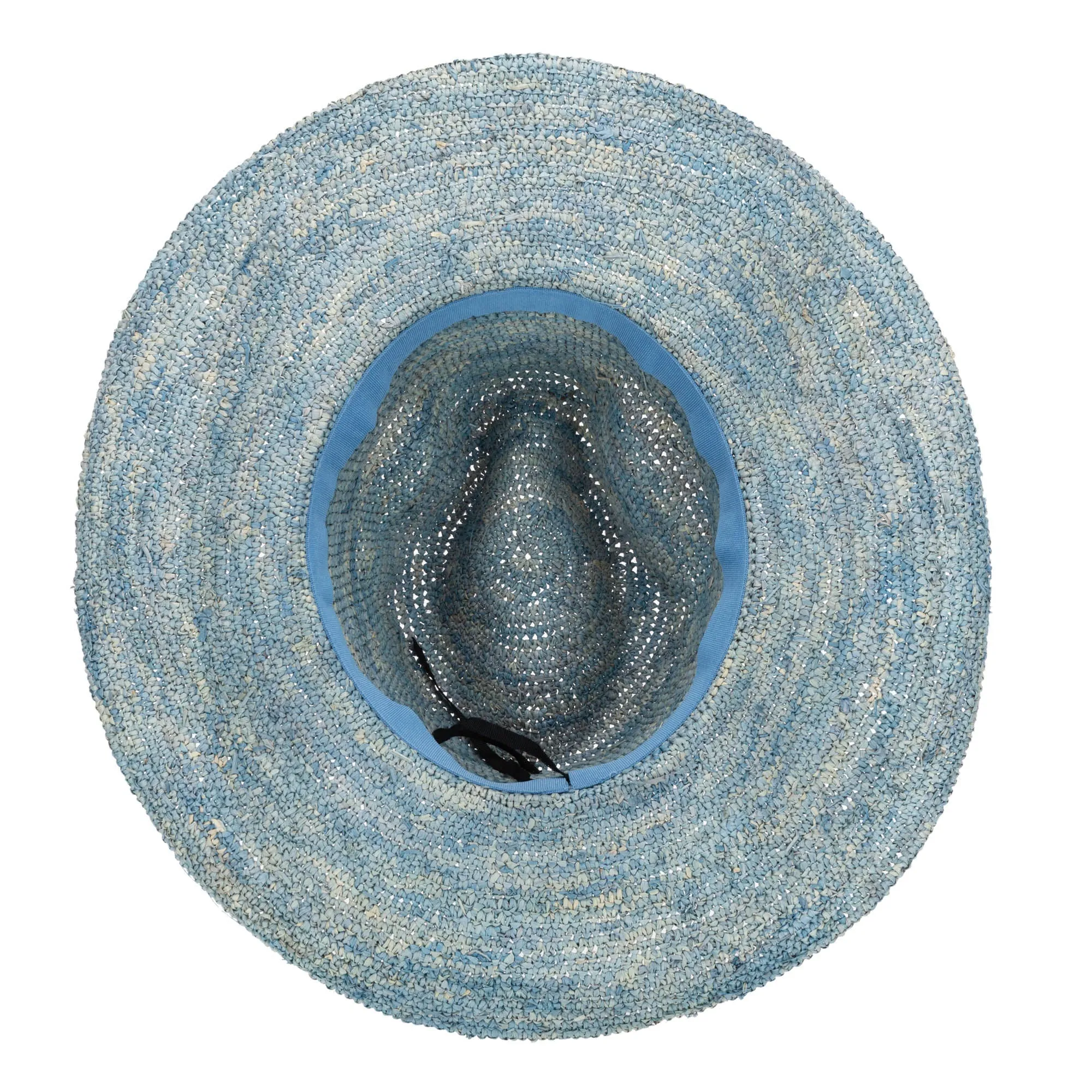 Marina Women's Crochet Raffia Fedora