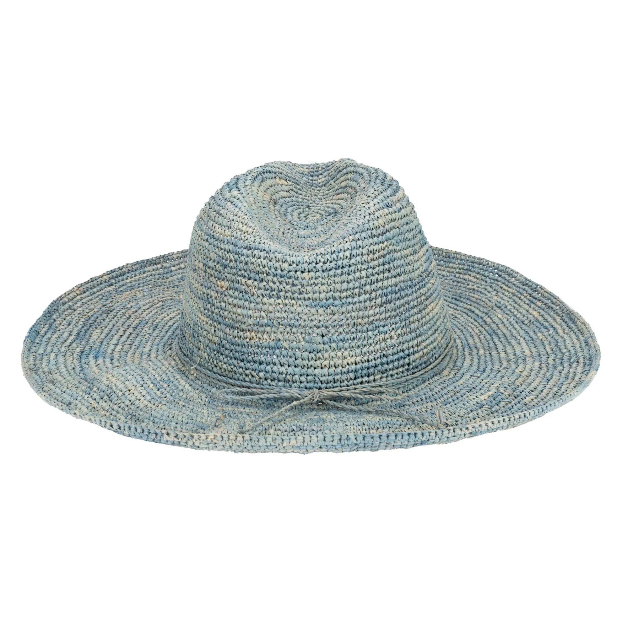 Marina Women's Crochet Raffia Fedora