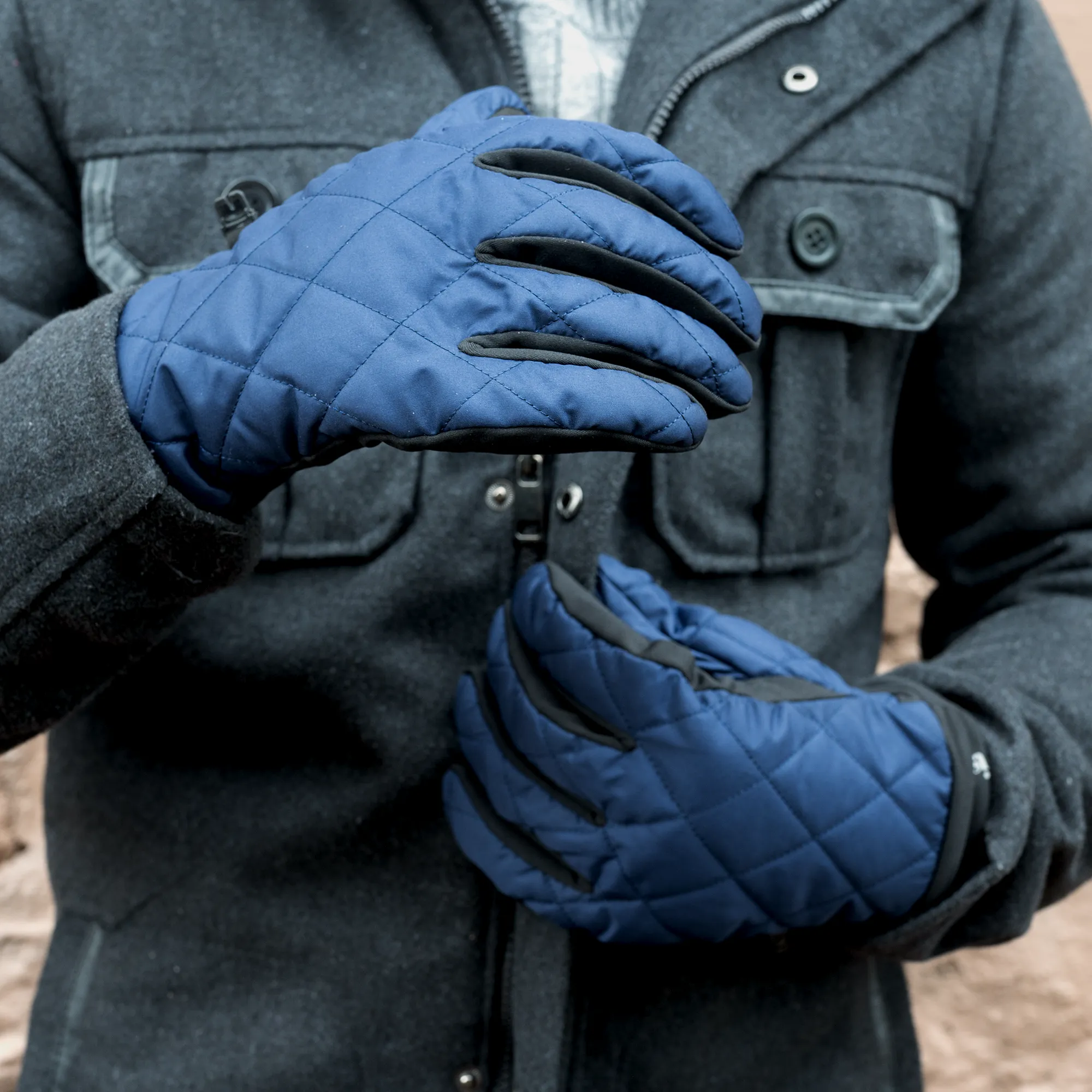 Men's Insulated, Water Repellent and Fleece Lined Touchscreen Gloves