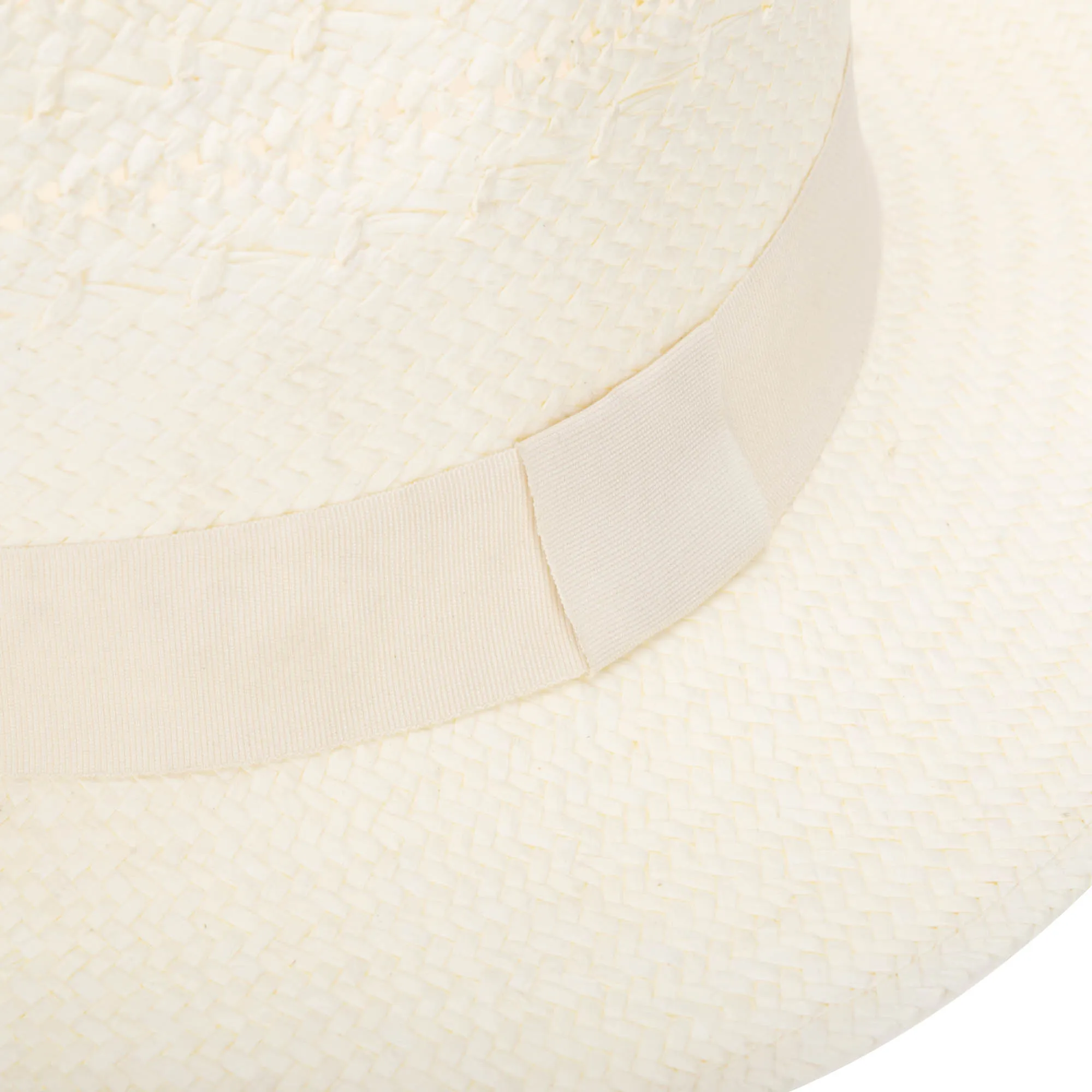 Mens Paperbraid Ivory Fedora