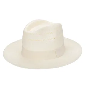 Mens Paperbraid Ivory Fedora
