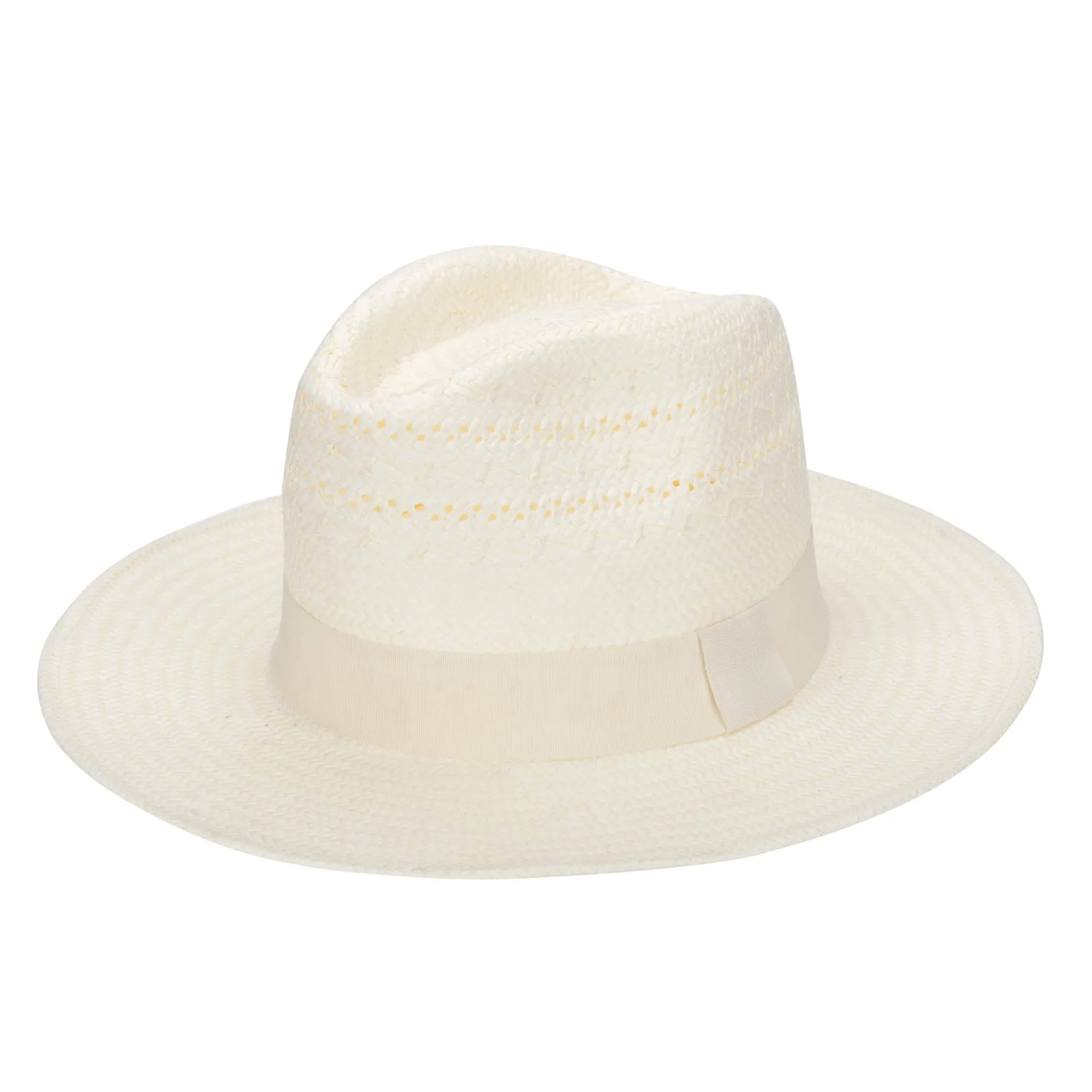Mens Paperbraid Ivory Fedora
