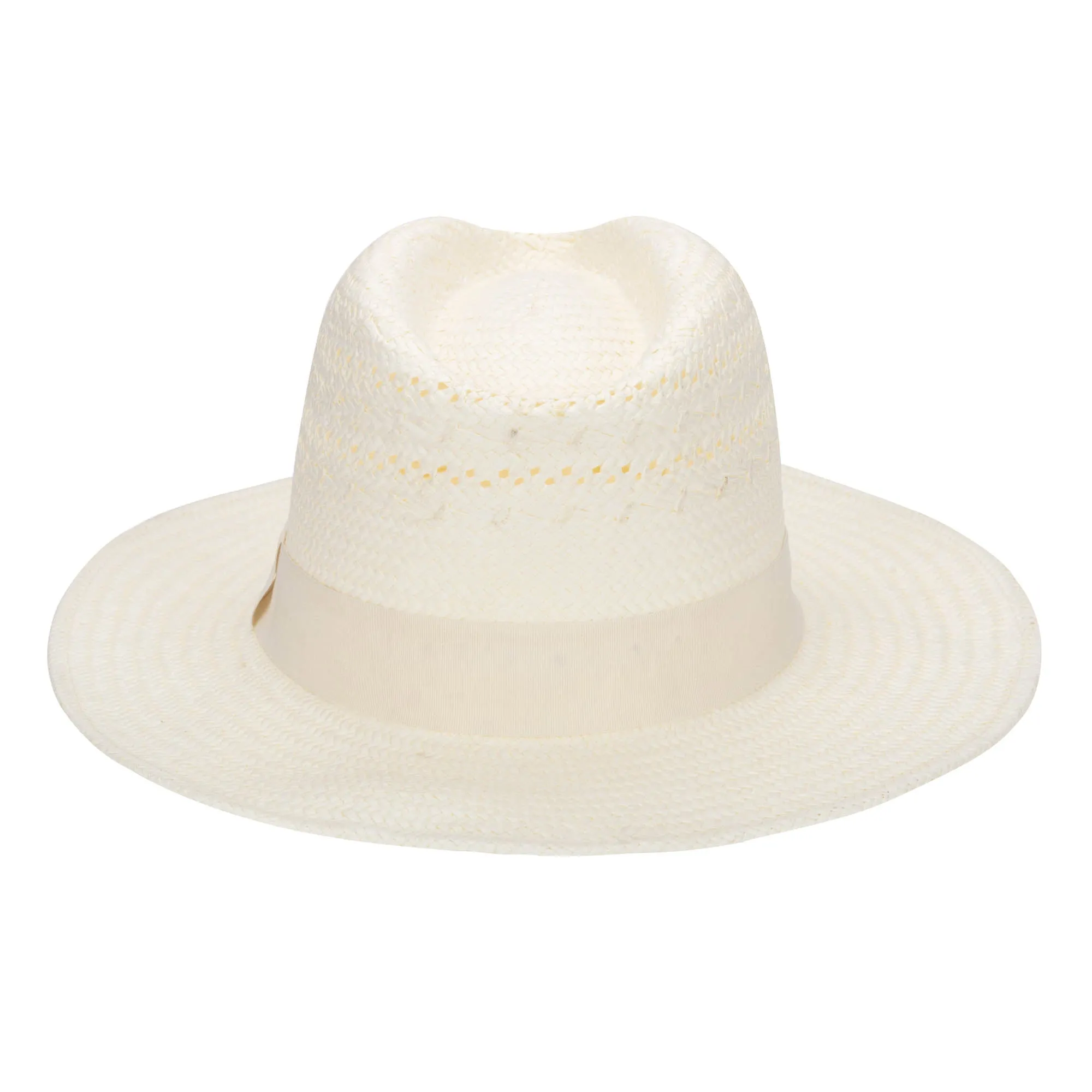 Mens Paperbraid Ivory Fedora